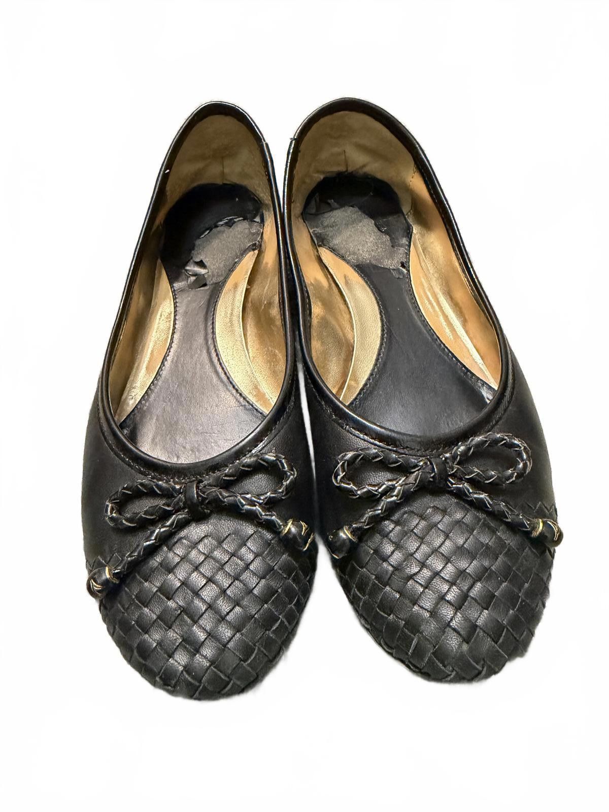 Sperry Sperry Black Woven Toe Ballet Flats with Bow Detail Size 7 Size US 7 / IT 37 - 1 Thumbnail