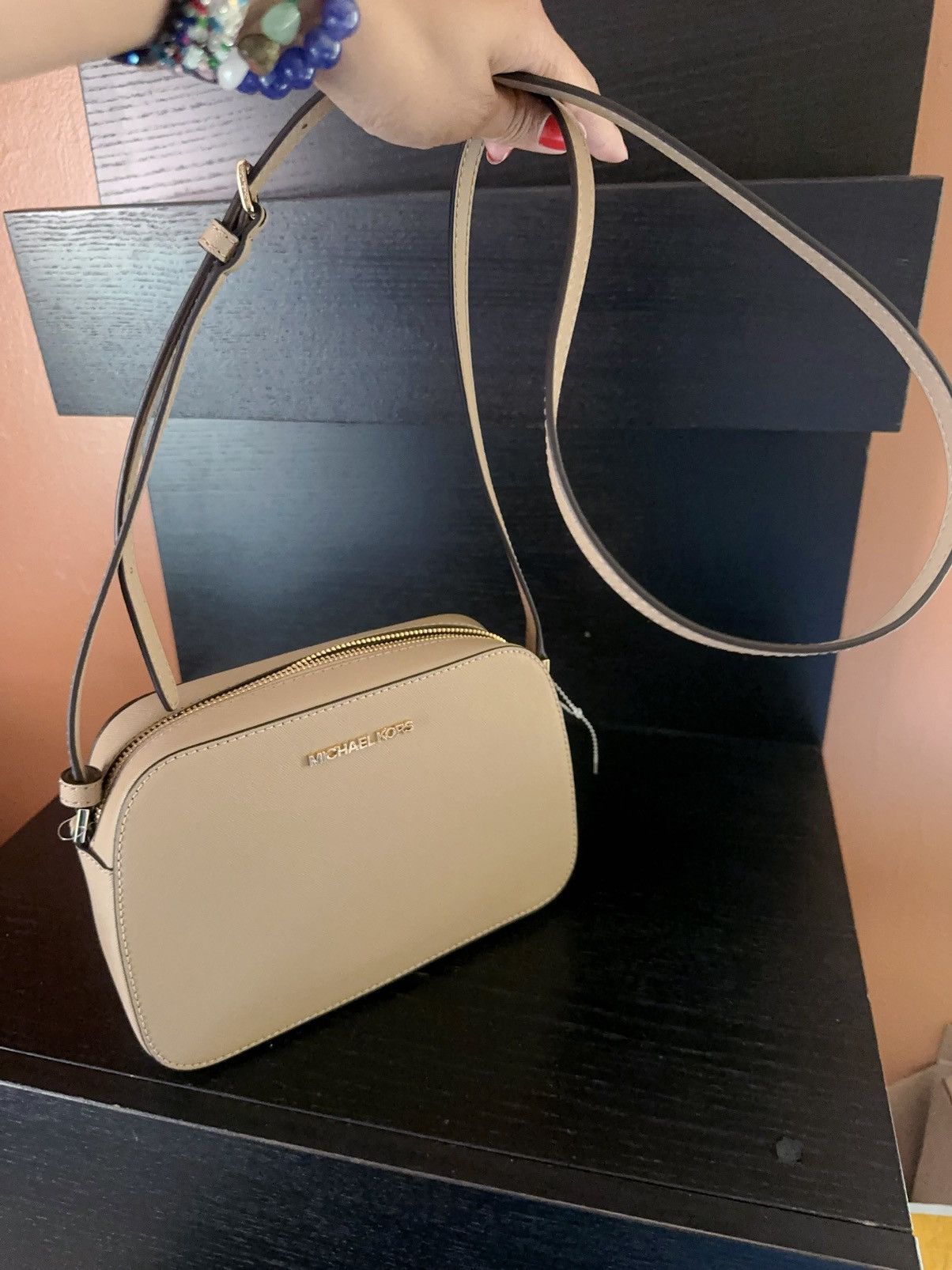 Michael Kors Jet Set Charm Camera Crossbody Shoulder Bag B