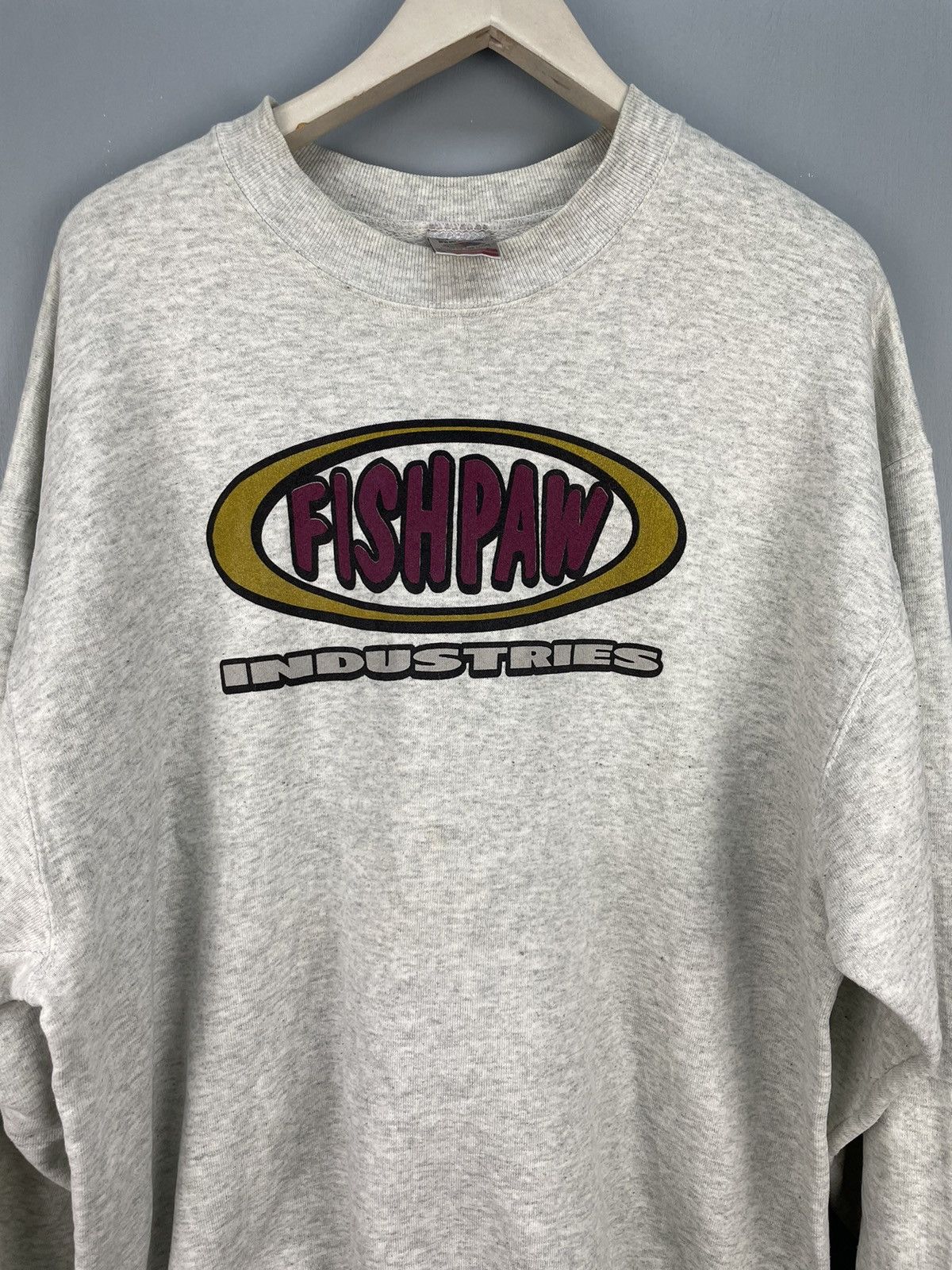 Vintage Vintage 90s Fishpaw Industries streetwear brand sweatshirts Size US XL / EU 56 / 4 - 3 Thumbnail