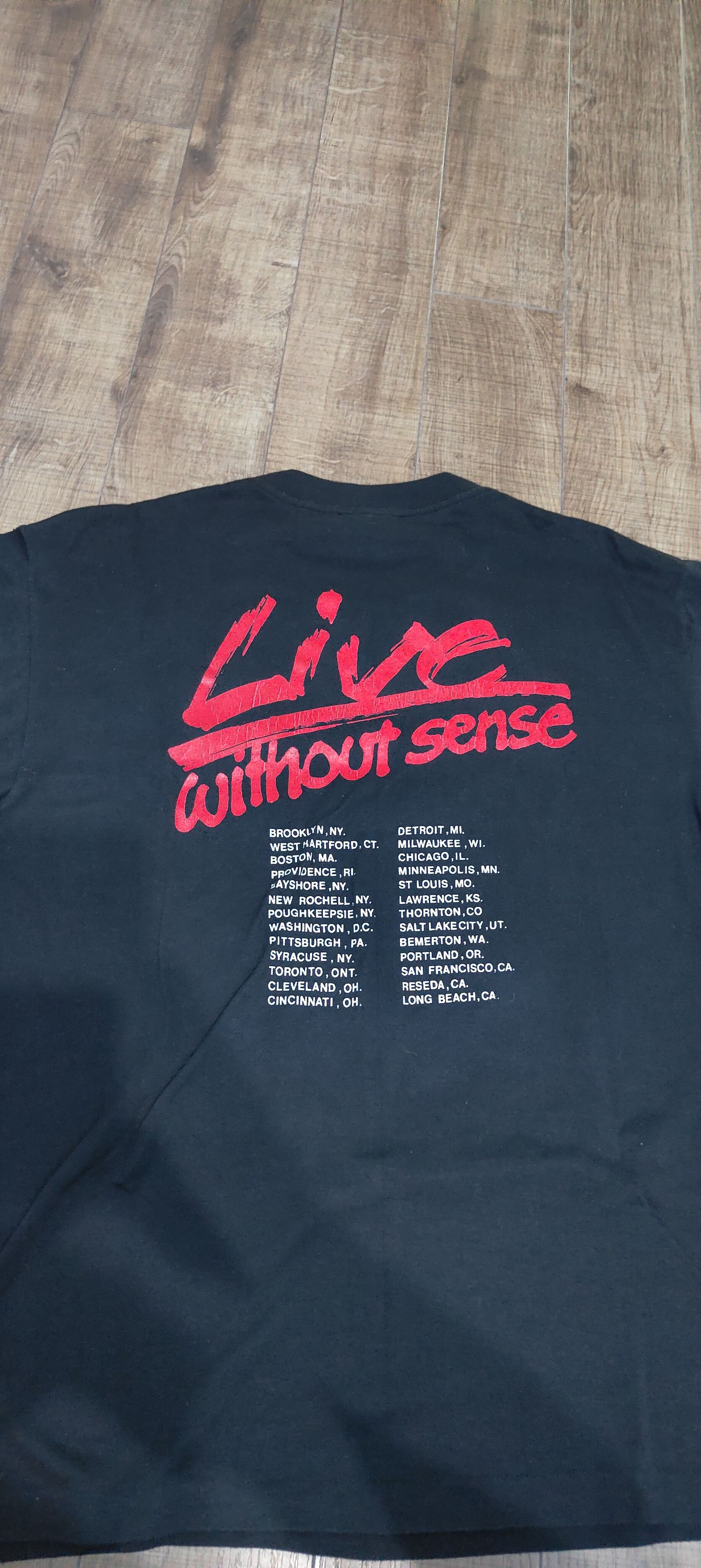 Vintage Destruction live without sense 1989 Size US L / EU 52-54 / 3 - 5 Thumbnail