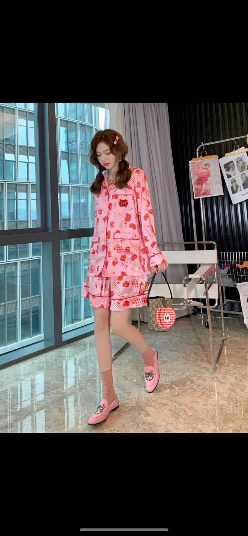 Gucci Gucci Heart-shaped apple full-print shirt 2502-Nextarrow Size US XXS / EU 40 - 7 Thumbnail
