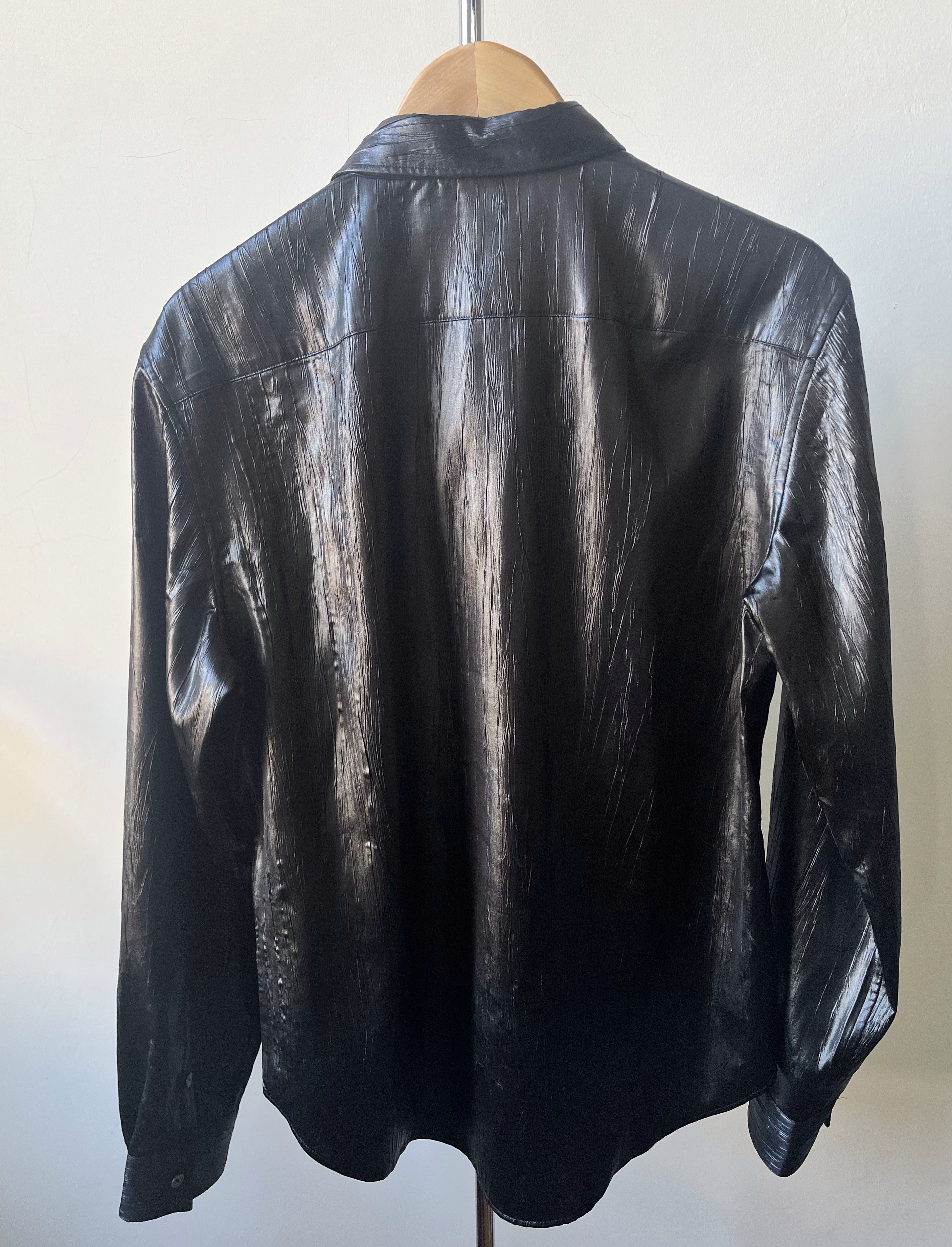 John Varvatos Crinkle Finish Shirt Size US M / EU 48-50 / 2 - 4 Thumbnail