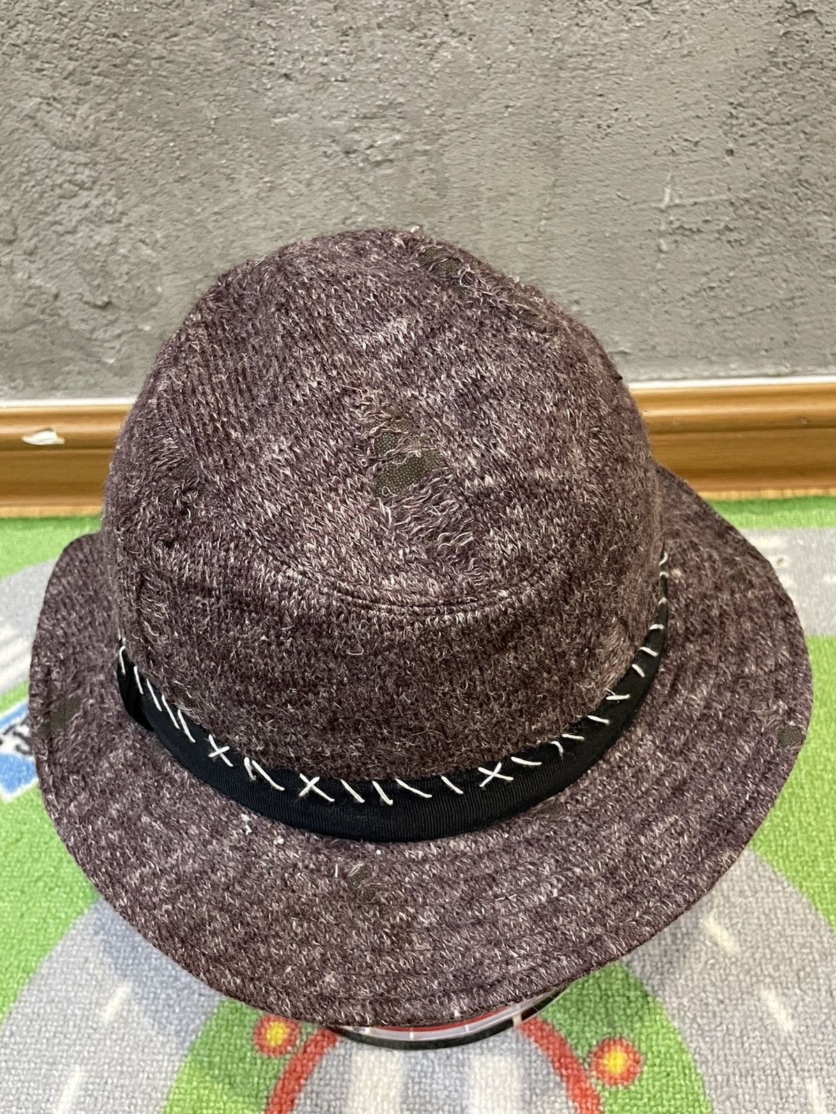 Maison MIHARA YASUHIRO Maison Miharayasuhiro x Ca4la Crochet Distressed Style Hats Size ONE SIZE - 13 Thumbnail