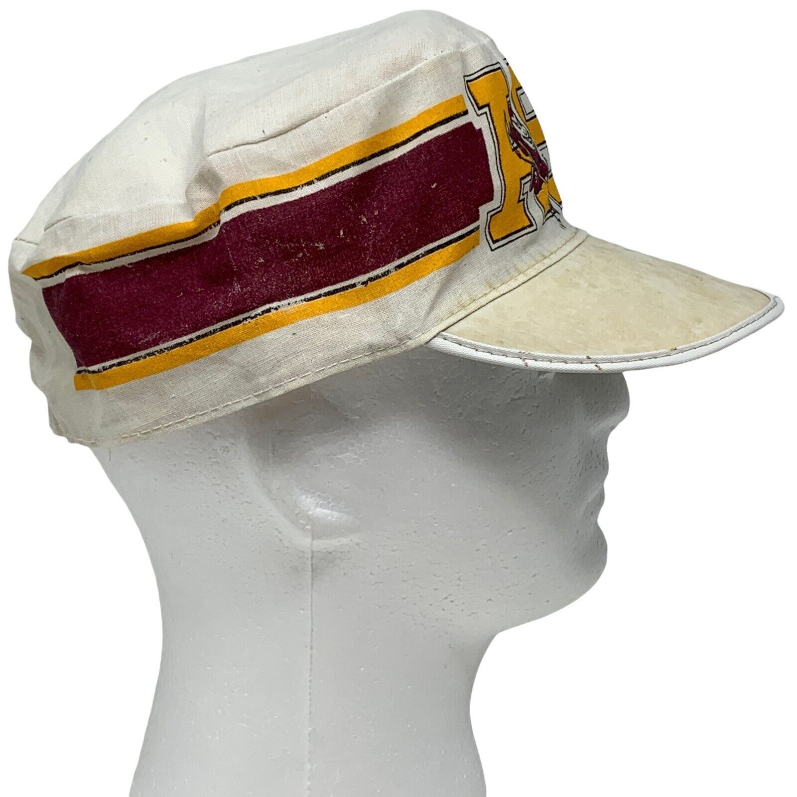 Other Vintage ASU Sun Devils Painters Hat Cap Fitted 7 3/8 White Size ONE SIZE - 9 Thumbnail