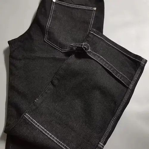 Other Loose Straight Baggy Denim Pants Size US 33 - 3 Thumbnail