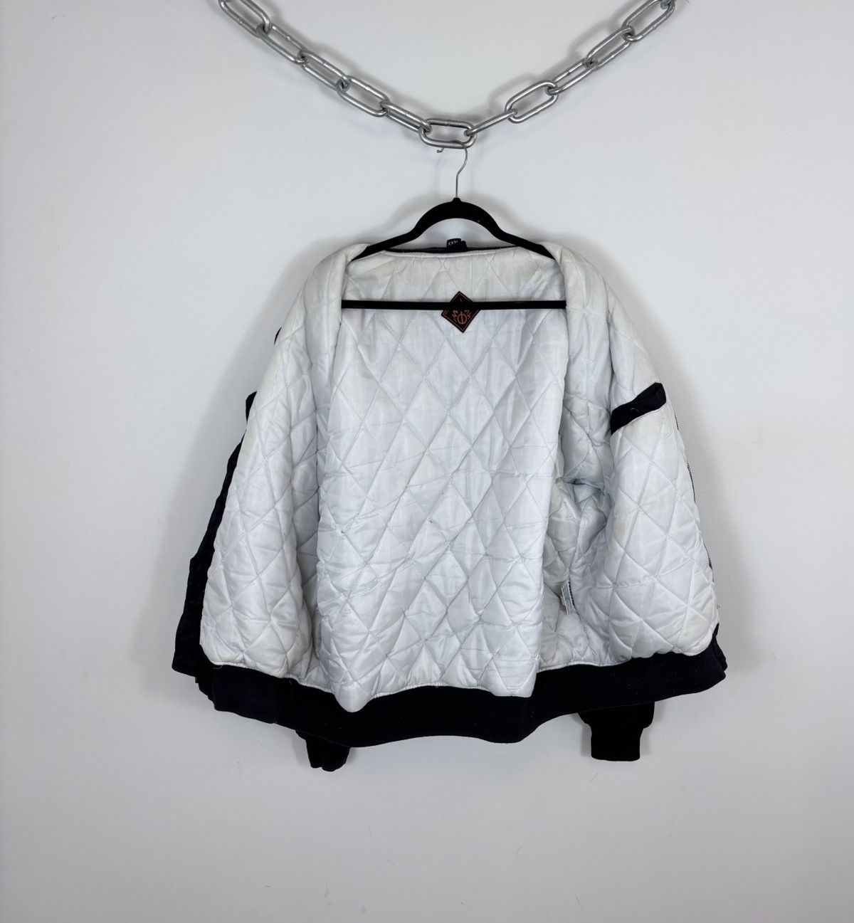 Other Hellfire Club Vintage Black Racing MA-1 Flight Bomber Jacket Size US XXL / EU 58 / 5 - 10 Thumbnail