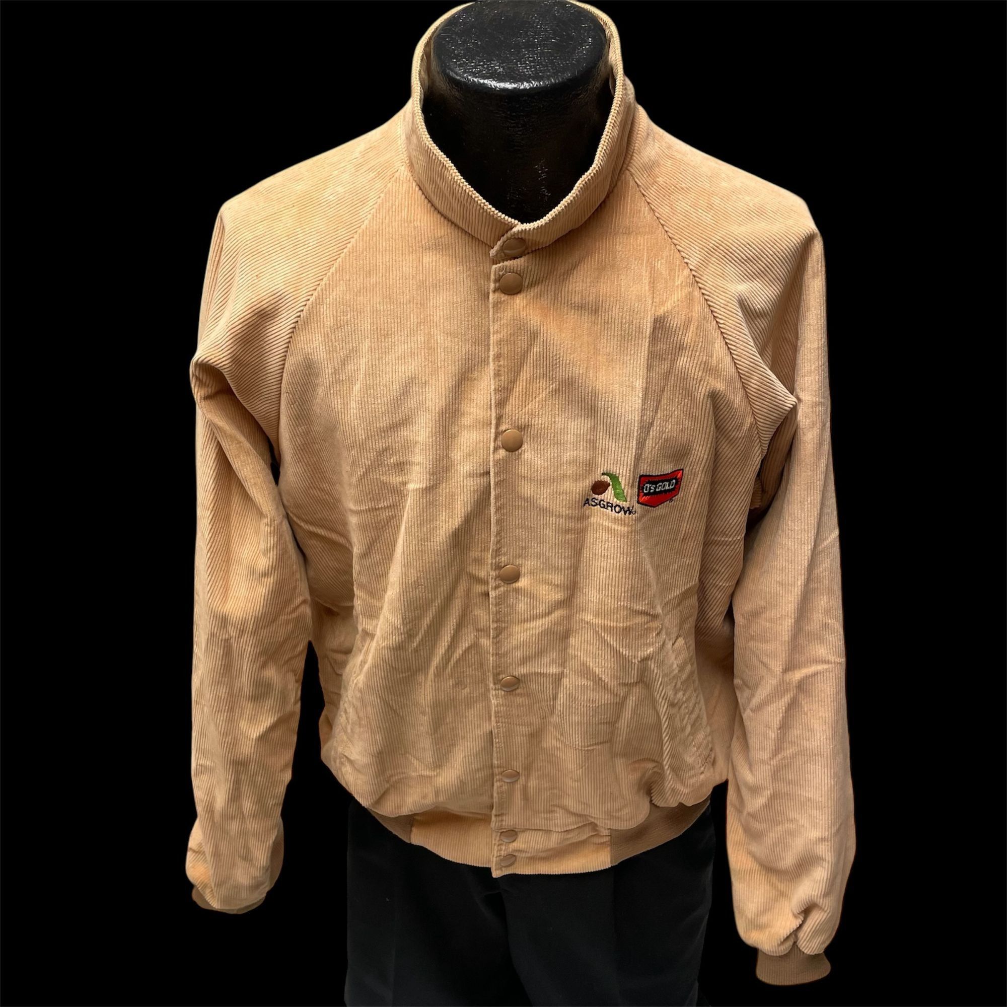 Other Vtg ASGROW Seed Co O's GOLD Beige CORDUROY Bomber Jacket Size US L / EU 52-54 / 3 - 1 Thumbnail