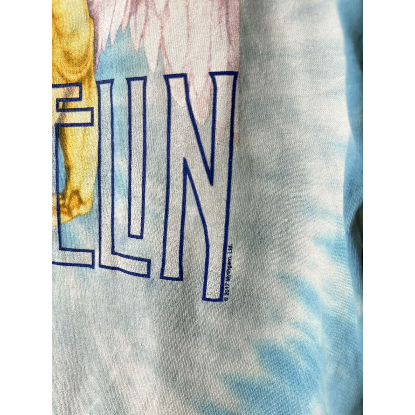 Led Zeppelin Vintage Led Zeppelin Band T Shirt Tie Dye Liquid Blue Size US S / EU 44-46 / 1 - 3 Thumbnail