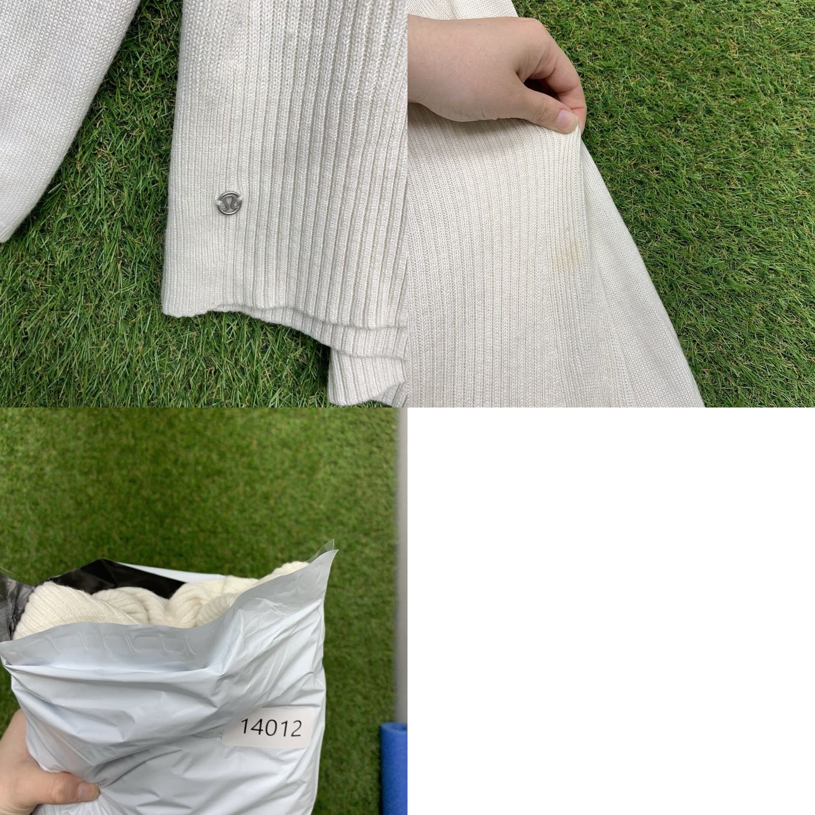 Lululemon Lululemon Cardigan To & Flow Wrap Ribbed Open Neck Long Sleeve Womens 6 White Size M / US 6-8 / IT 42-44 - 9 Thumbnail