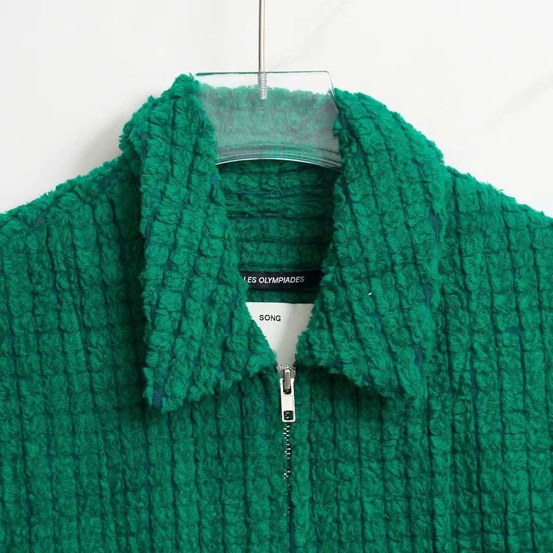 Song For The Mute Song For The Mute Wool zipper short-sleeved shirt Size US S / EU 44-46 / 1 - 3 Thumbnail