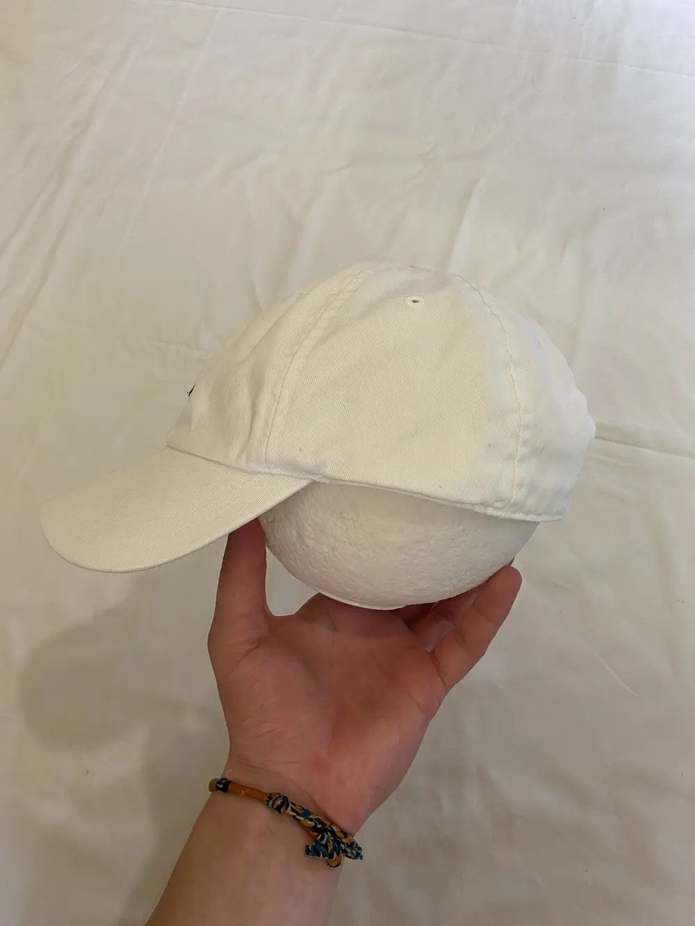 Nike VINTAGE 90’S NIKE SWOOSH HAT CAP Y2K JAPANESE SKATE DRILL Size ONE SIZE - 2 Thumbnail