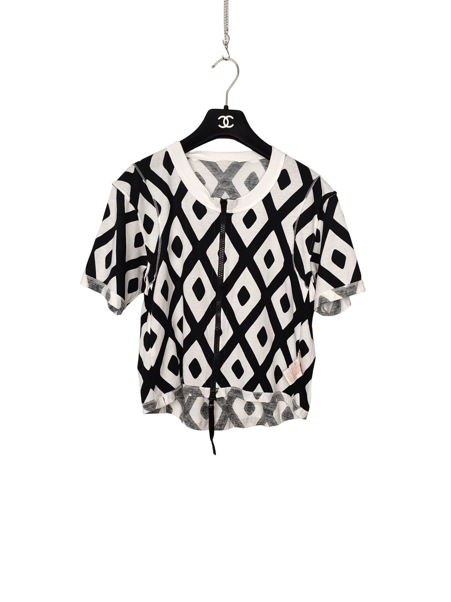 Marni Marni Diamond Print Zip-Up Crop Top Size 40 Size S / US 4 / IT 40 - 1 Thumbnail