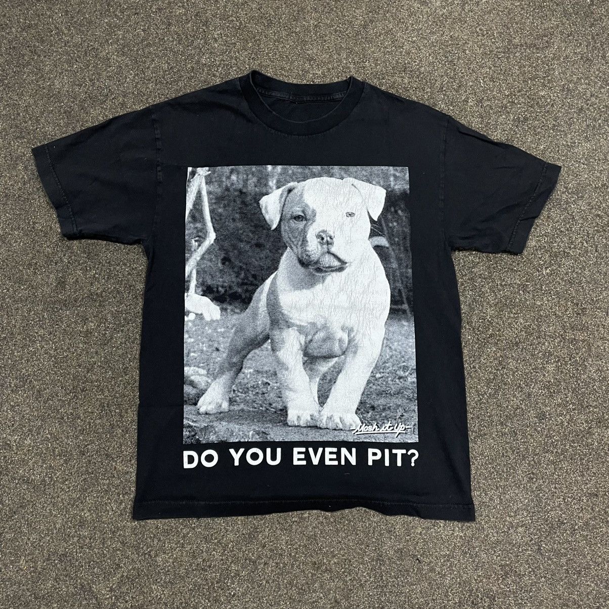 Vintage Vintage ADULT Pitbull Dog Meme Shirt Do You Even Pit? Gym Size US M / EU 48-50 / 2 - 1 Thumbnail