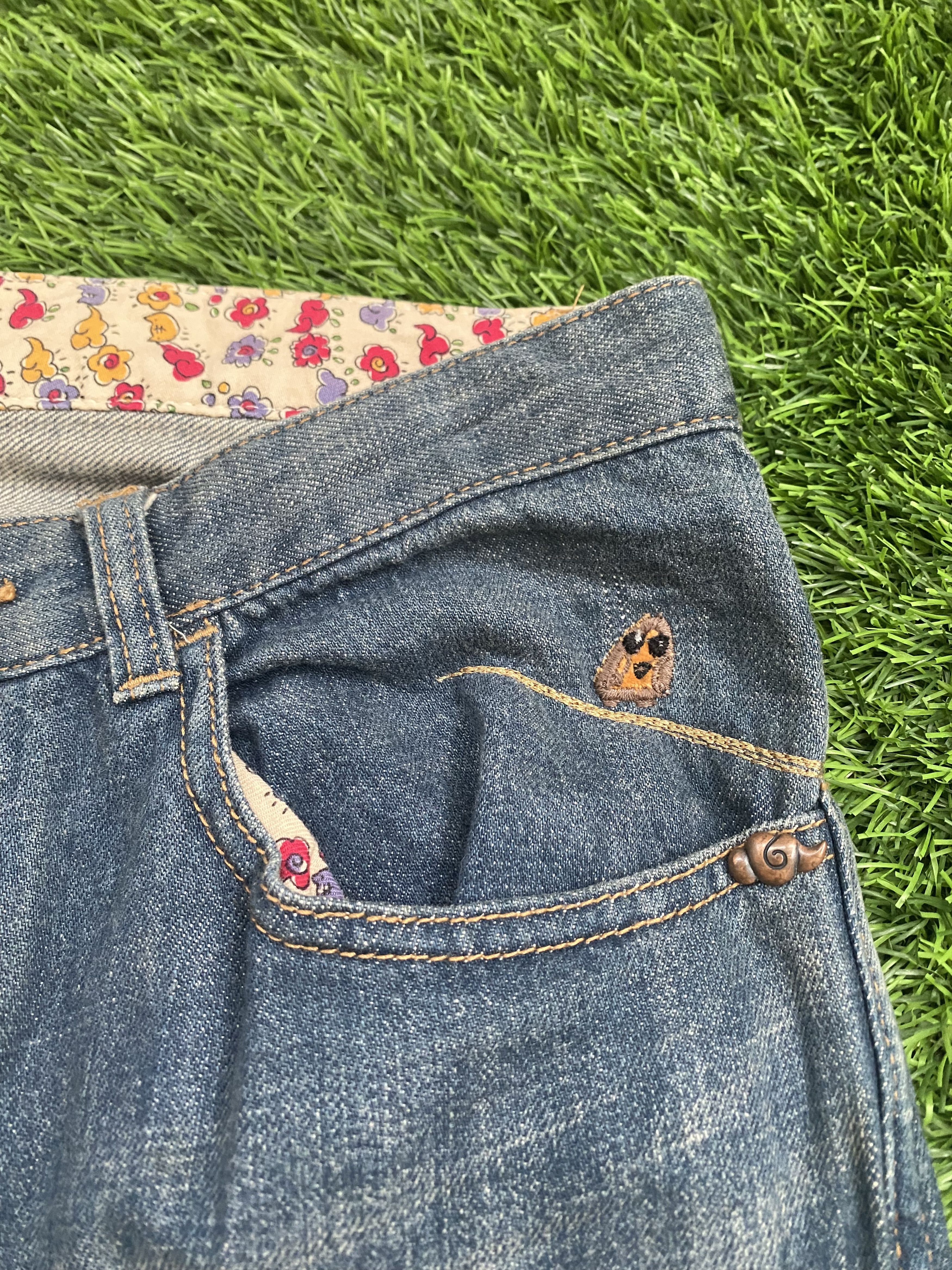 Tsumori Chisato Tsumori Chisato by Issey Miyake Animal Embordiery Denim Size 29" - 4 Thumbnail