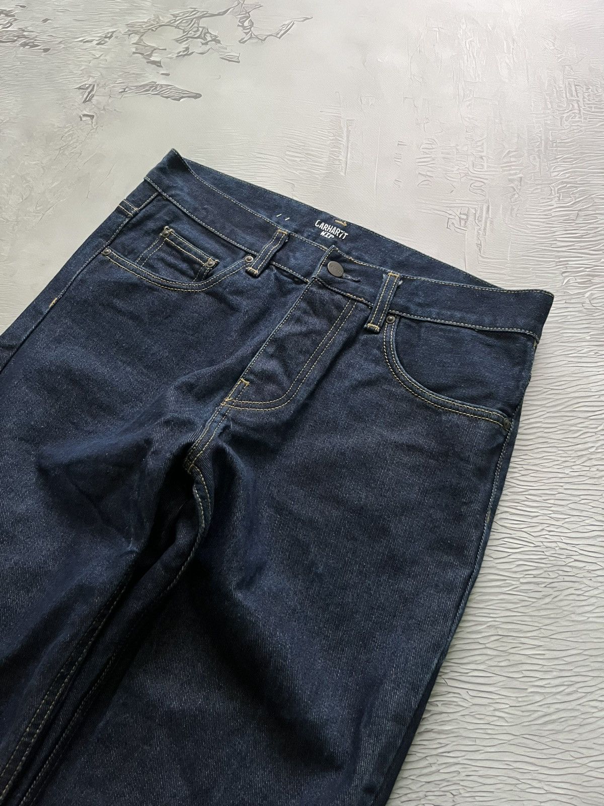 Carhartt Wip Carhartt Wip Logo Vintage Jeans Blue Streetwear Size US 29 - 5 Thumbnail