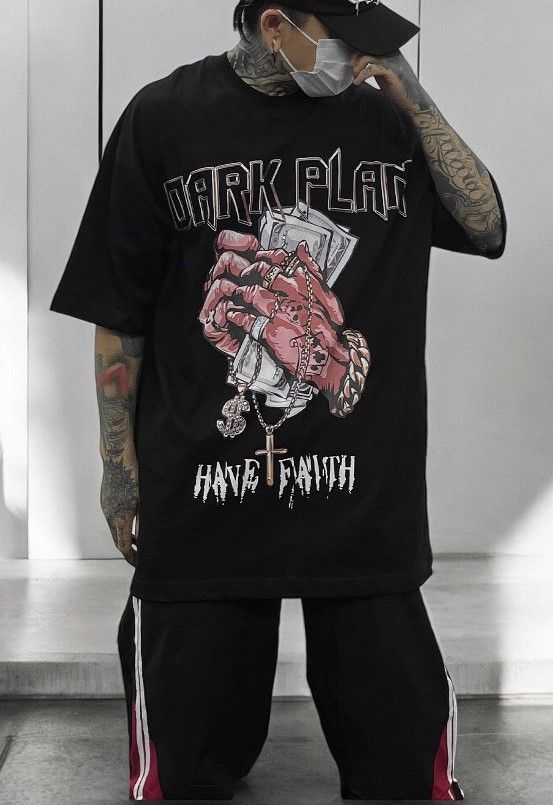Other Dark Plan Graphic Black T Shirt Size US L / EU 52-54 / 3 - 1 Thumbnail