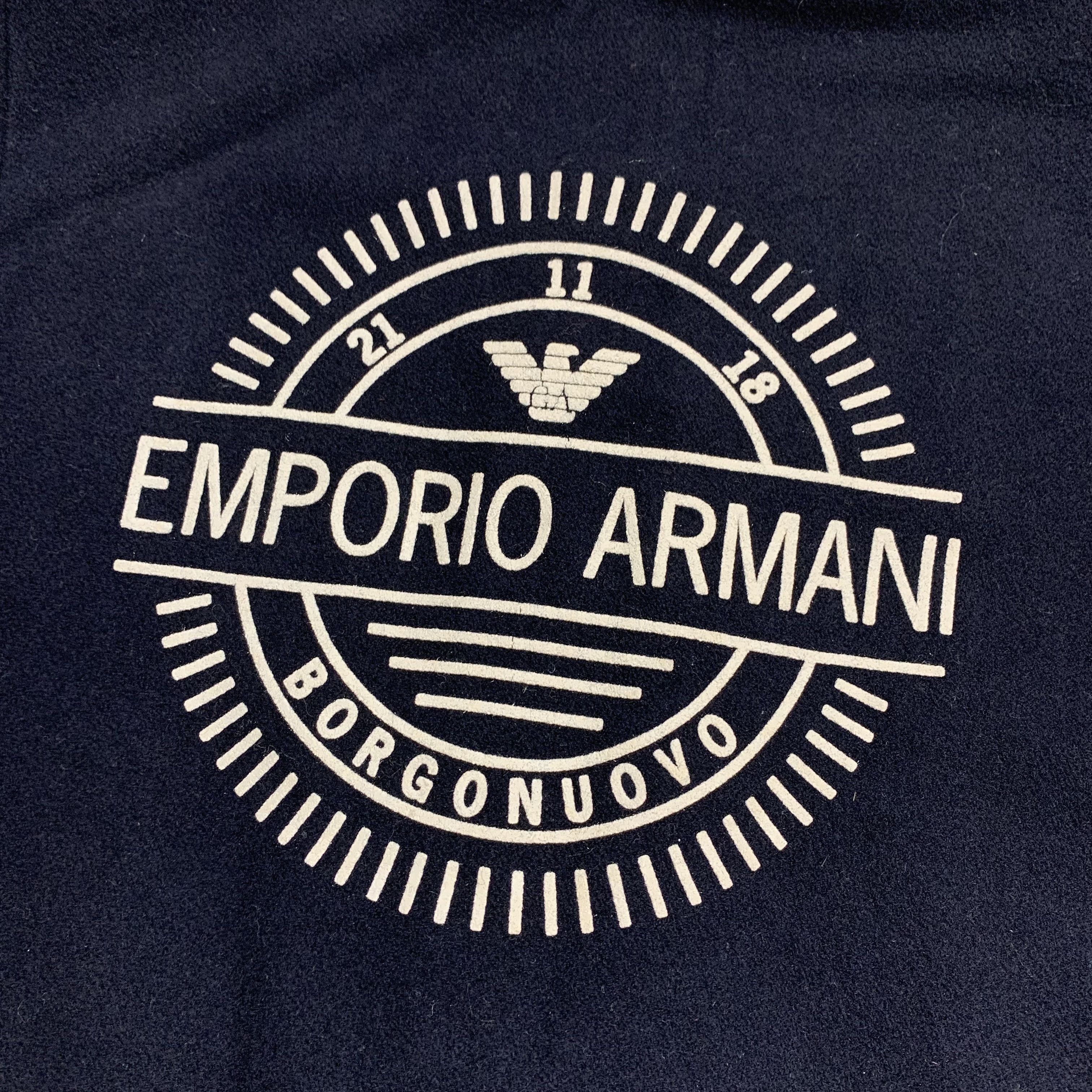 Emporio Armani Vintage Emporio Armani Wool Bomber Jacket Size US M / EU 48-50 / 2 - 2 Thumbnail