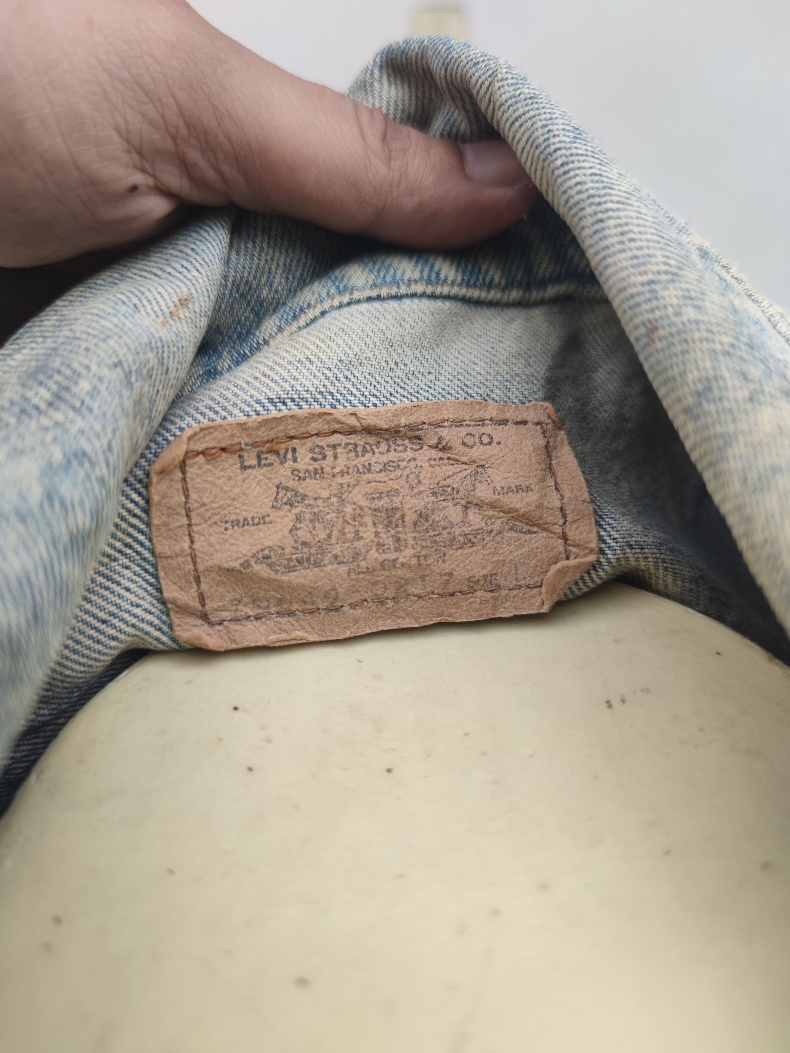 Levi's Vintage Levi's Strauss Orange Tab Denim Jacket Size US L / EU 52-54 / 3 - 9 Thumbnail