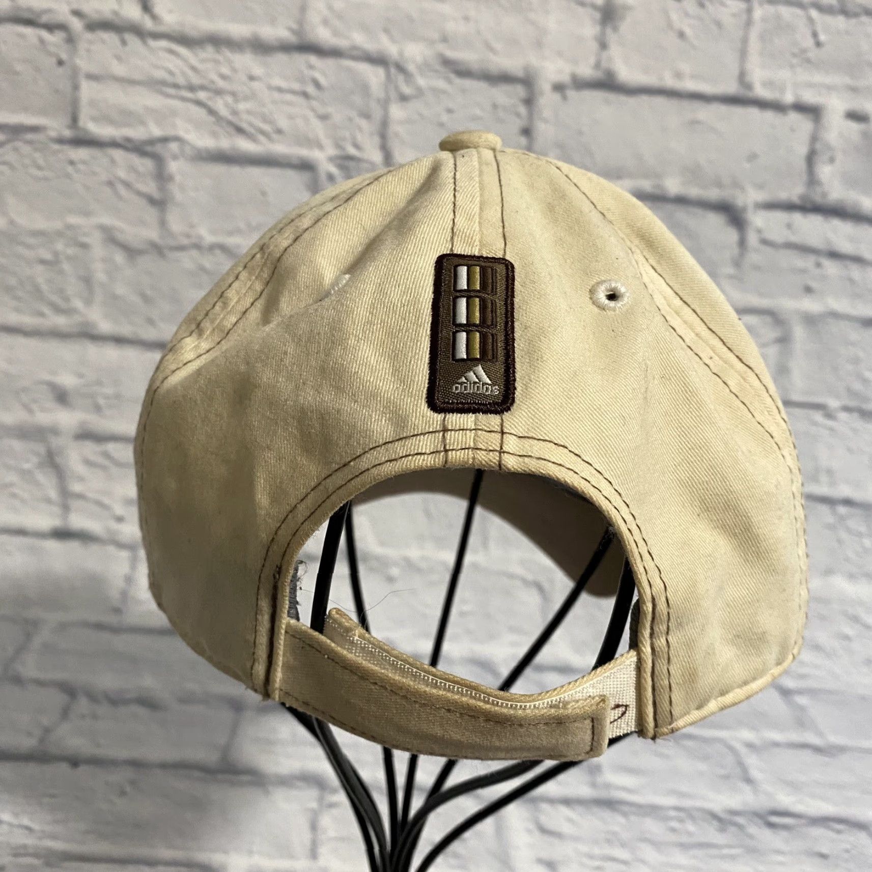 Adidas adidas Hat Womens Baseball Cap Climalite Logo Adjustable Beige Tan Cap Size ONE SIZE - 5 Thumbnail