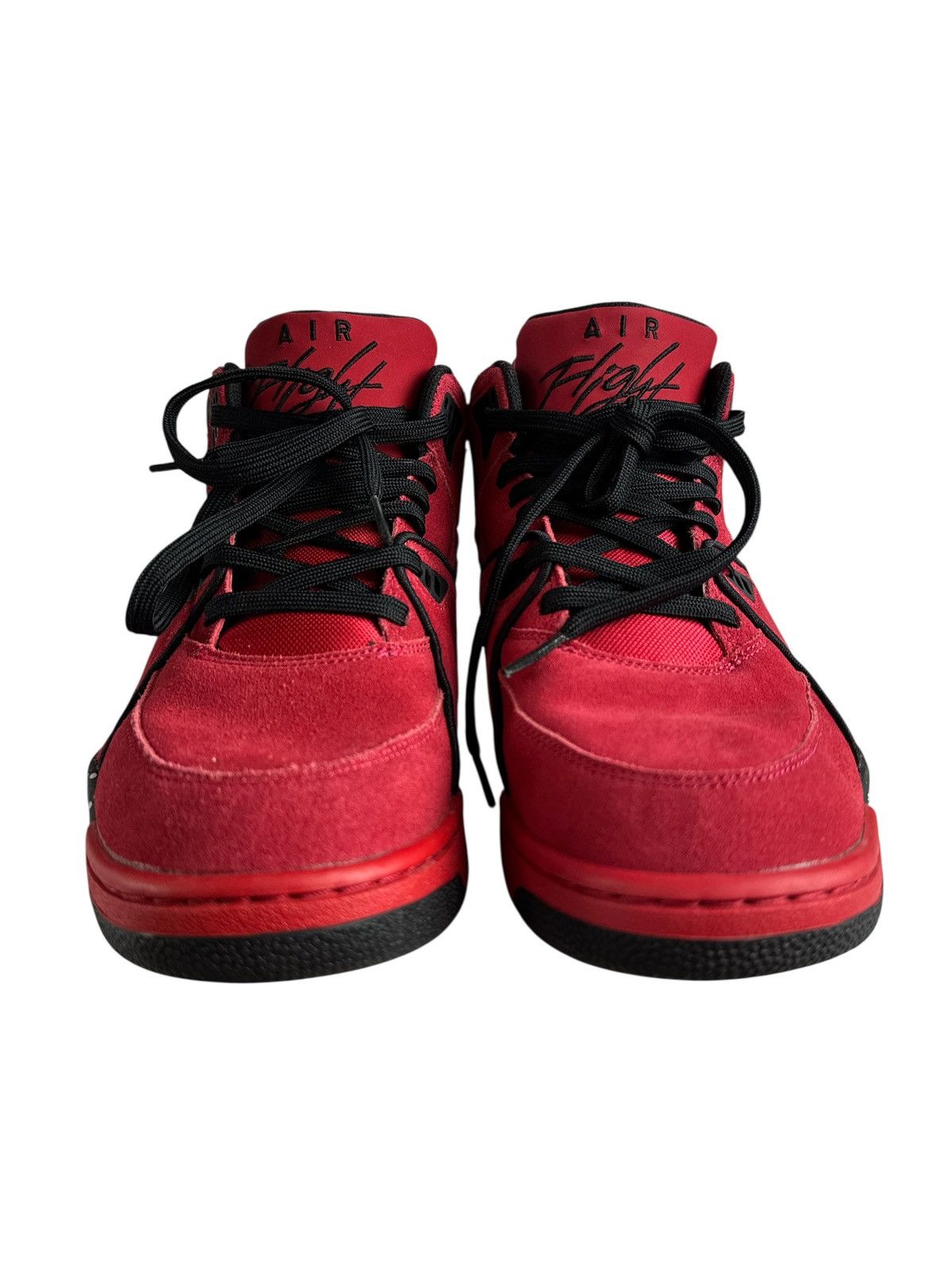 Nike 2014 Nike Air Flight 89 Red Suede Sneaker US 11 306252-600 Size US 11 / EU 44 - 4 Thumbnail