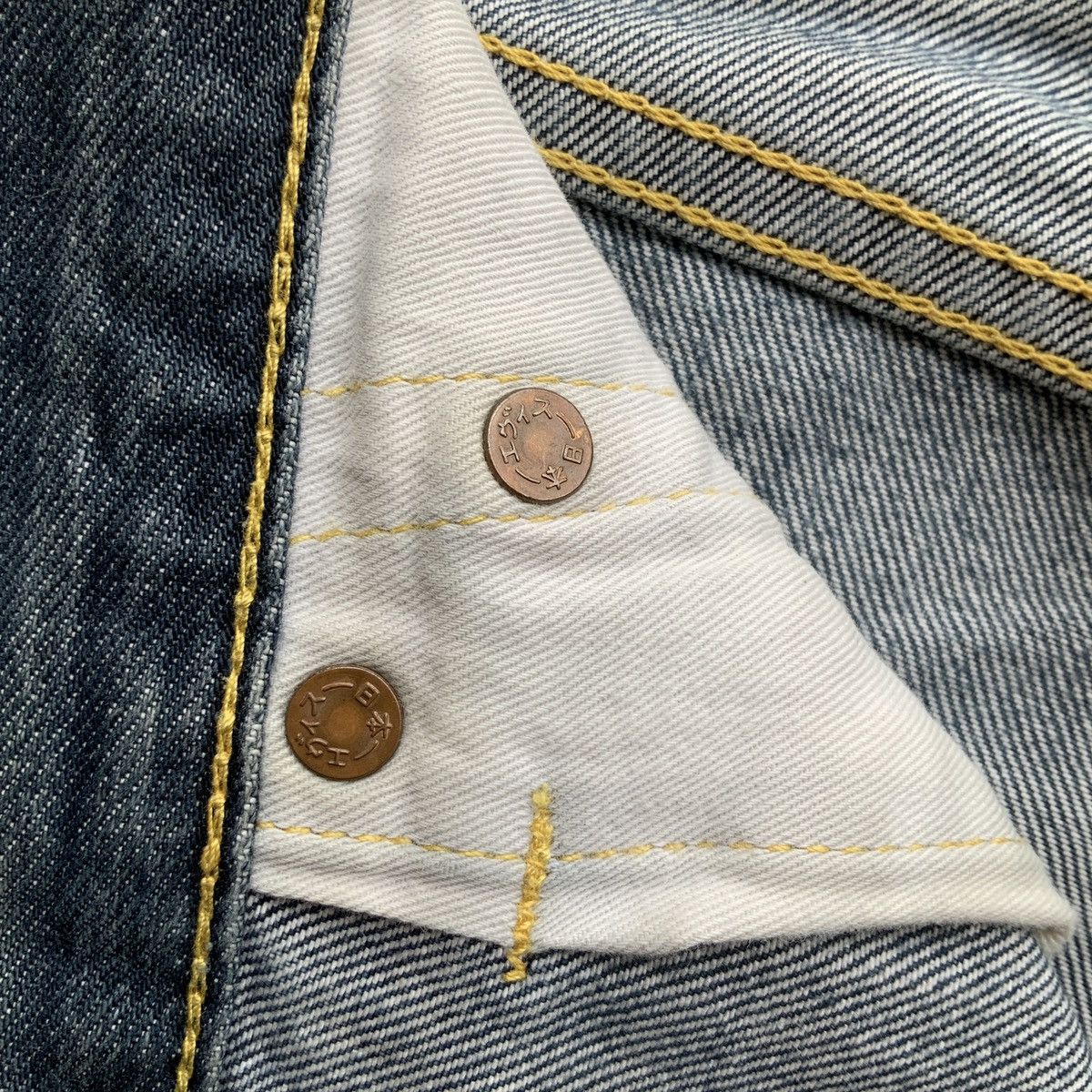 Evisu × Japanese Brand EVISU DOWLUCK EMBROIDERED SELVEDGE JEANS Size US 26 / EU 42 - 15 Thumbnail