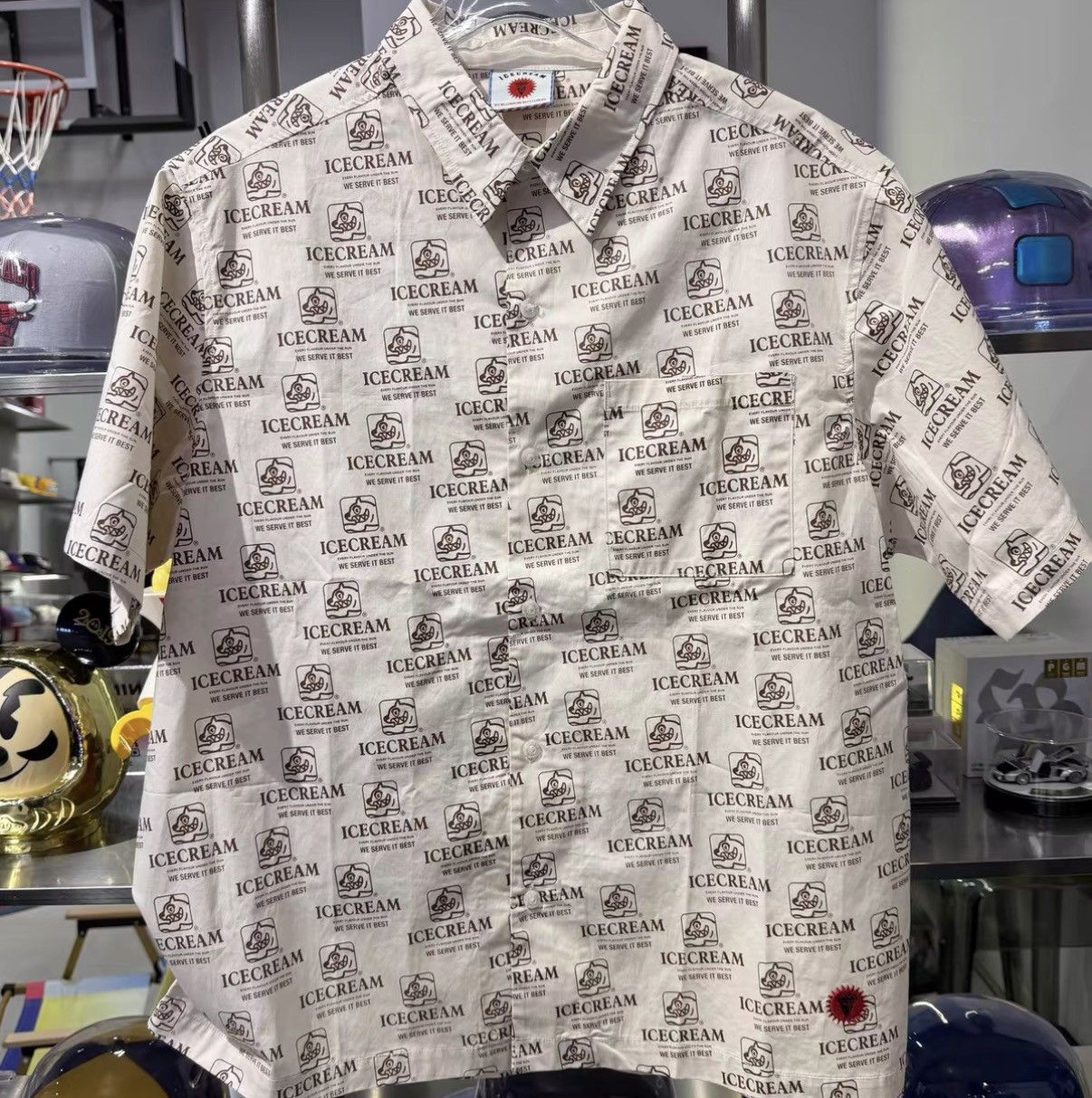 Billionaire Boys Club Billionaire Boys Club Flying Dog Short Sleeve Shirt J32 Size US L / EU 52-54 / 3 - 1 Thumbnail