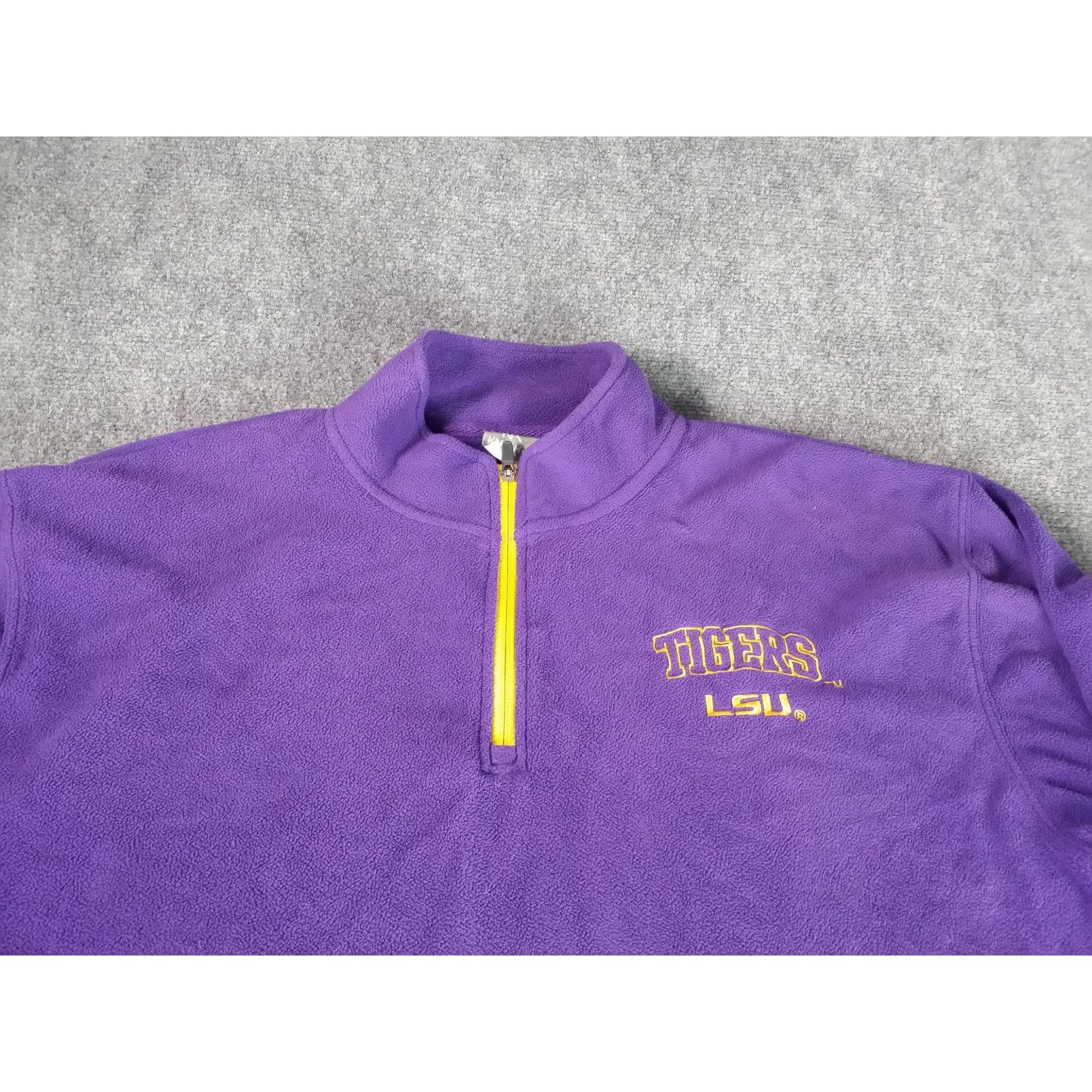NCAA LSU Tigers Fleece Pullover Men Sz XL Knights Apparel NCAA Sc Size US XL / EU 56 / 4 - 2 Thumbnail