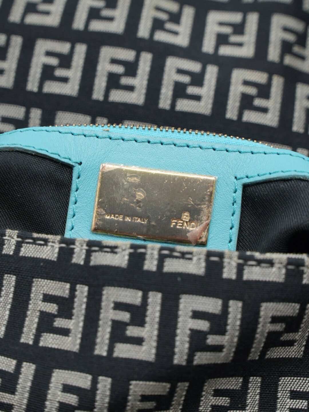 Fendi Fendi Zucchino Canvas Mamma Baguette Bag Size ONE SIZE - 10 Thumbnail