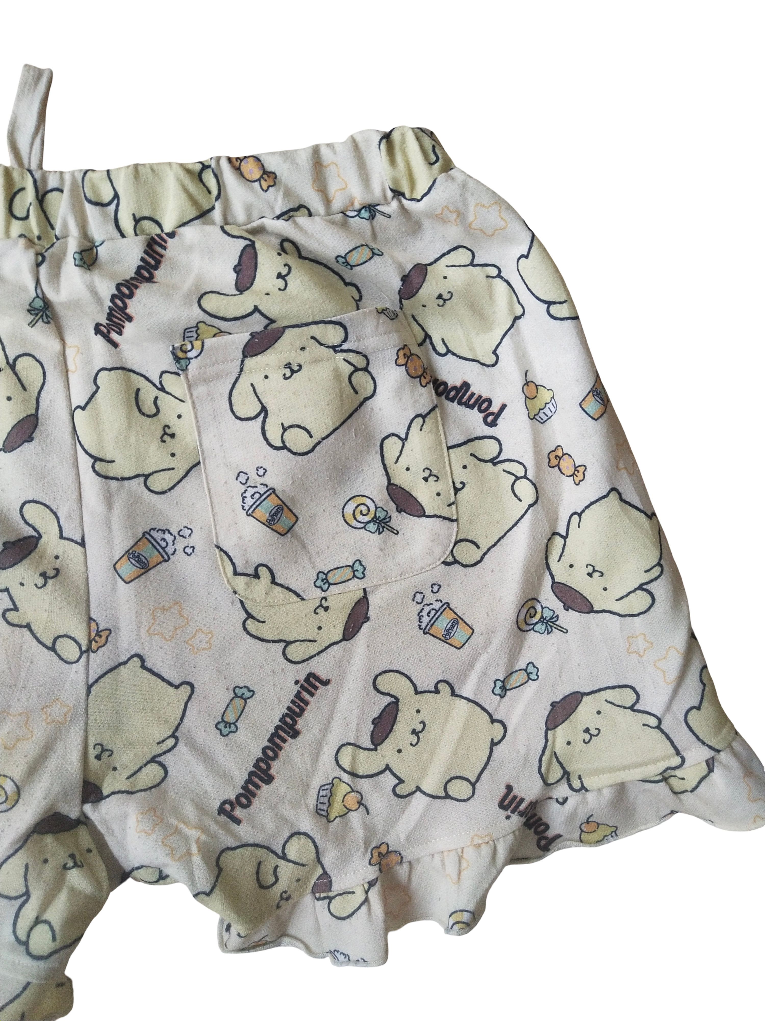Beauty Beast Sanrio Pompompurin Japan Exclusive Kawaii Lounge Shorts Size 30" / US 8 / IT 44 - 4 Thumbnail
