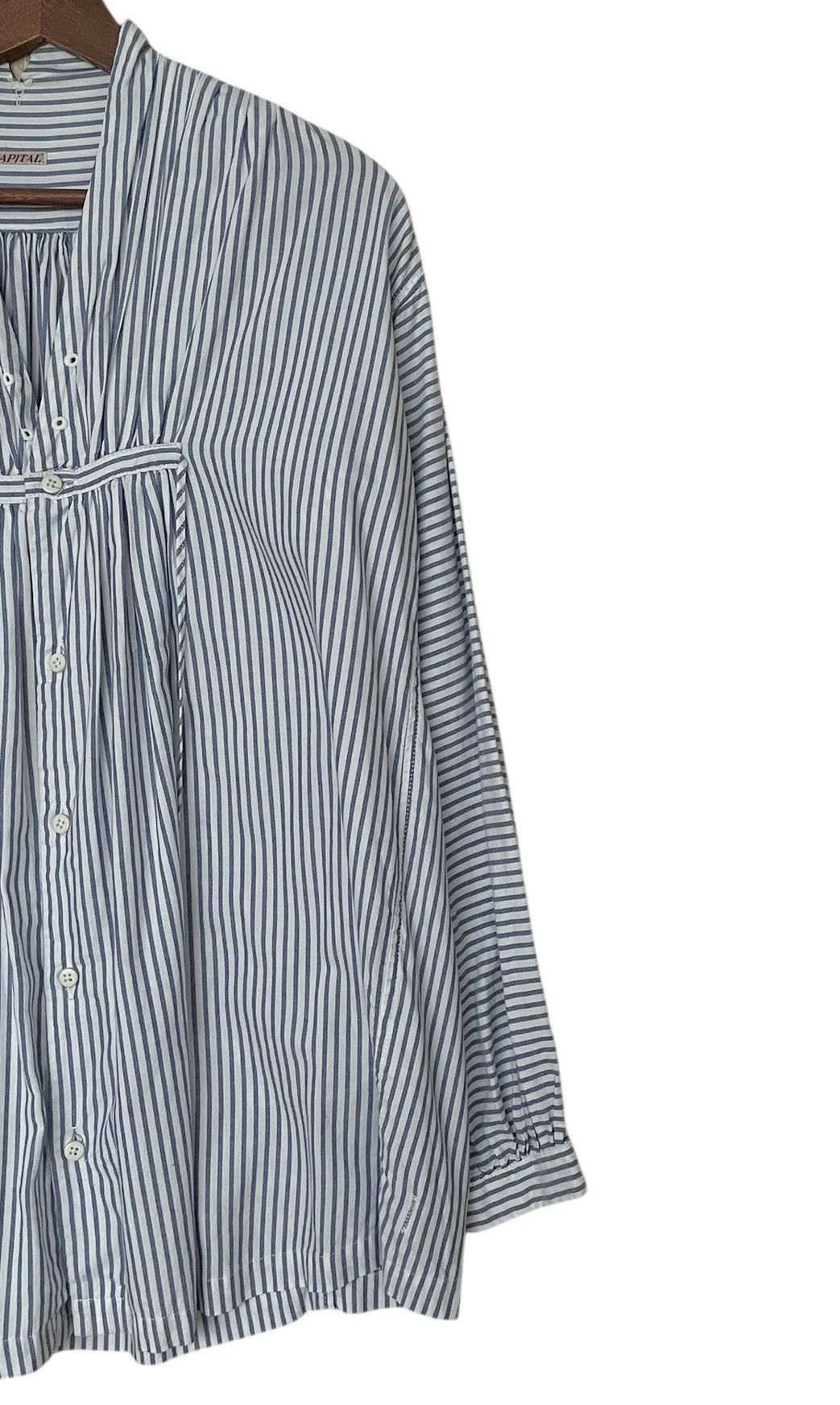 Japanese Brand × Kapital × Vintage Vintage Japanese Brand Kapital Stripes Shirt 2000s Size US XS / EU 42 / 0 - 6 Thumbnail