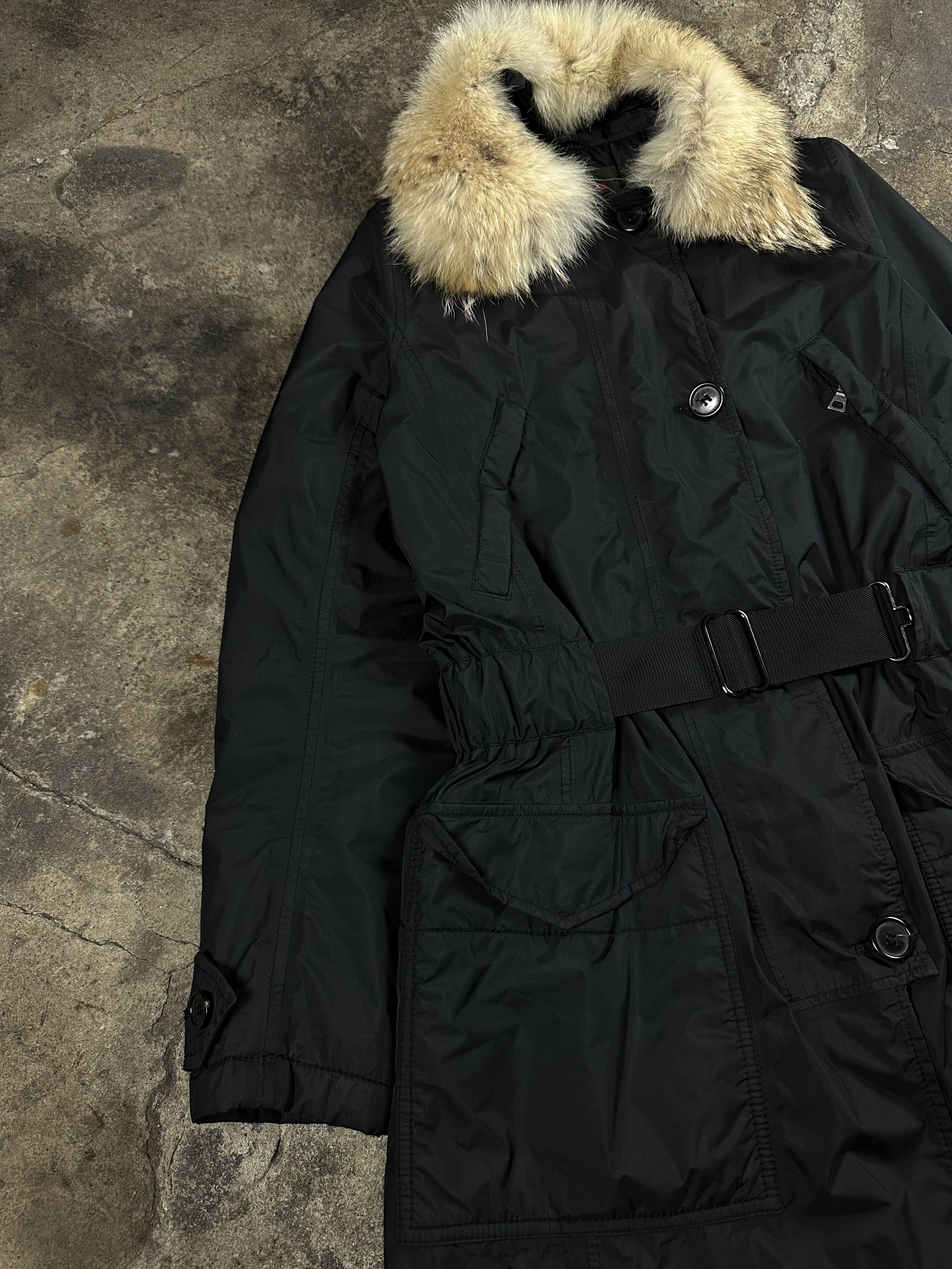 Prada 2000s Prada Fur Gore-tex Archive Vintage Nylon Coat Size L / US 10 / IT 46 - 2 Thumbnail