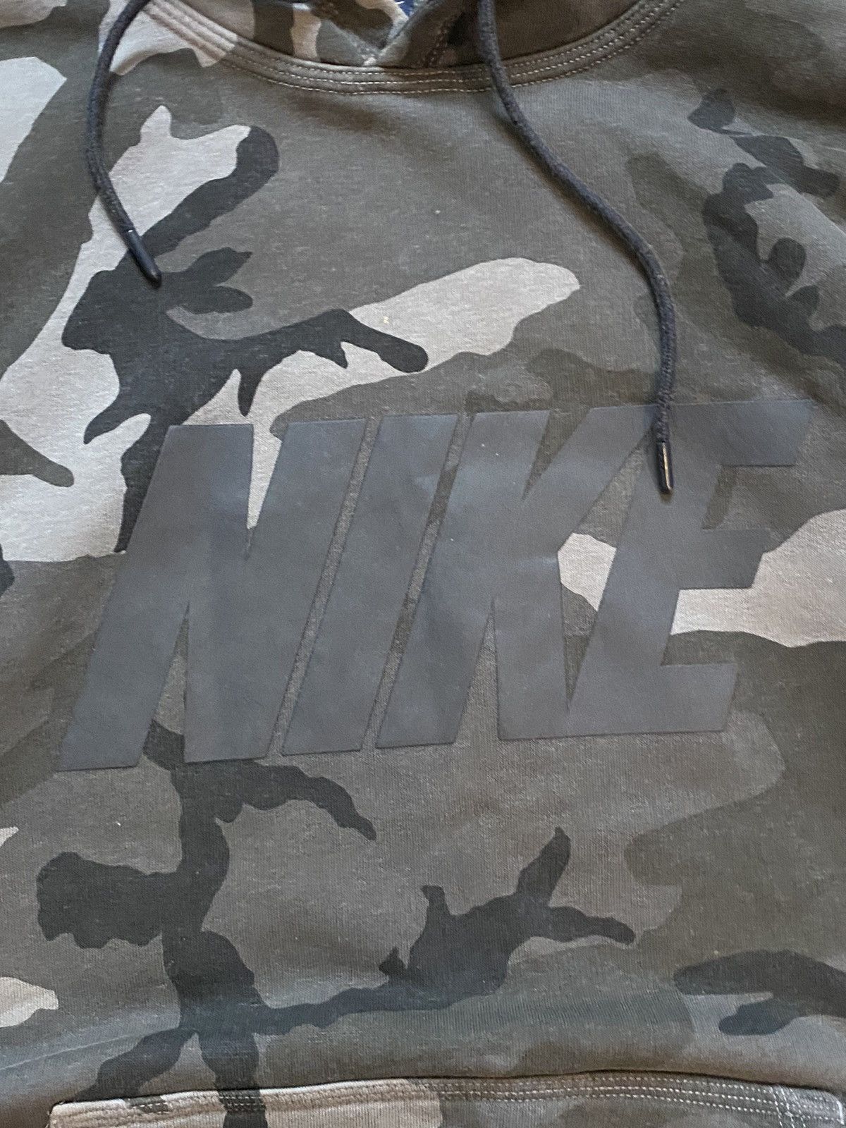 Nike × Vintage Nike Vintage Hoodie Camo Boxy Streetwear Y2k Drill Size US L / EU 52-54 / 3 - 7 Thumbnail