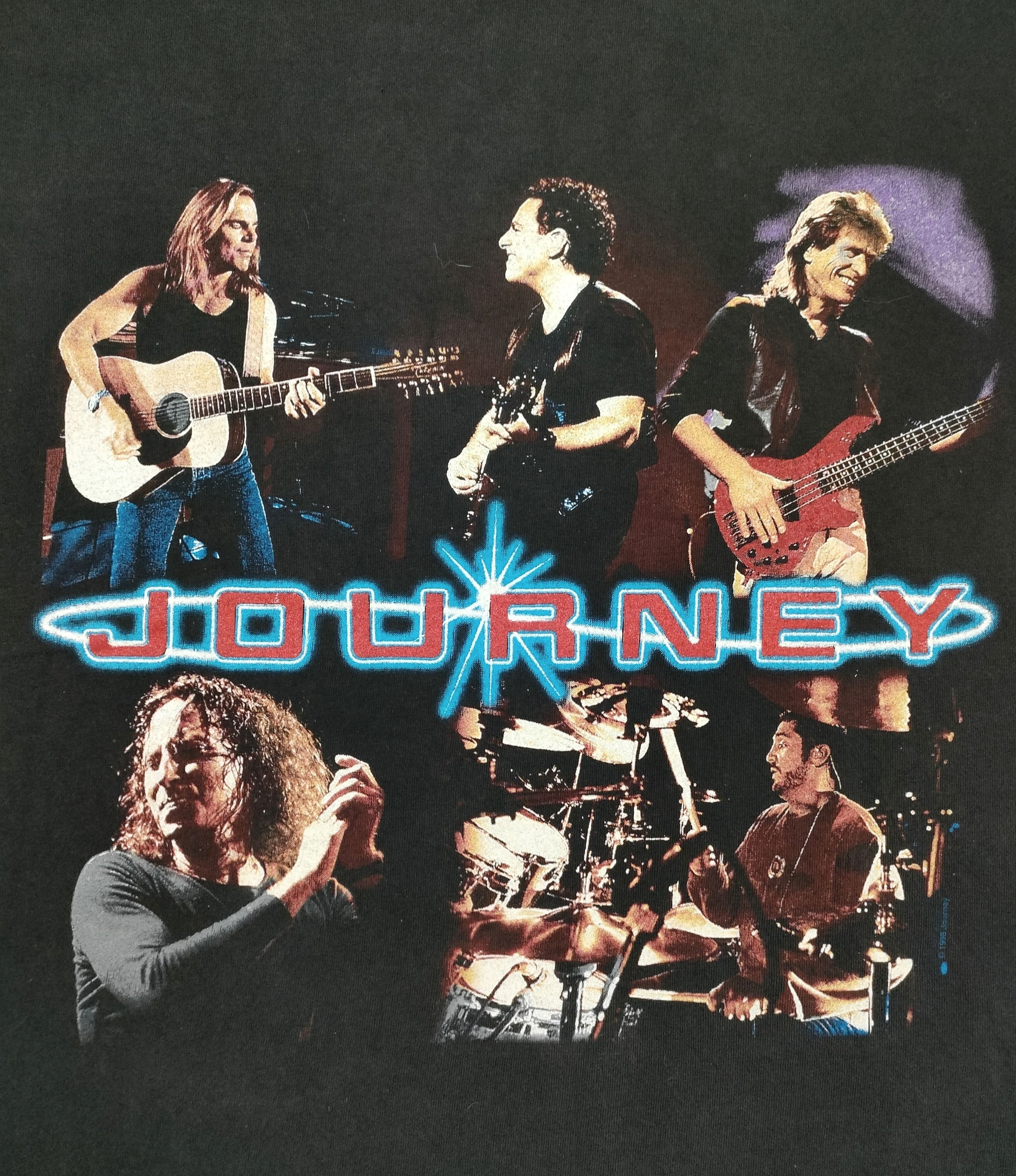 Band Tees × Vintage 90s JOURNEY SUMMER '99 TOUR Vintage T-Shirt Size US XL / EU 56 / 4 - 2 Thumbnail