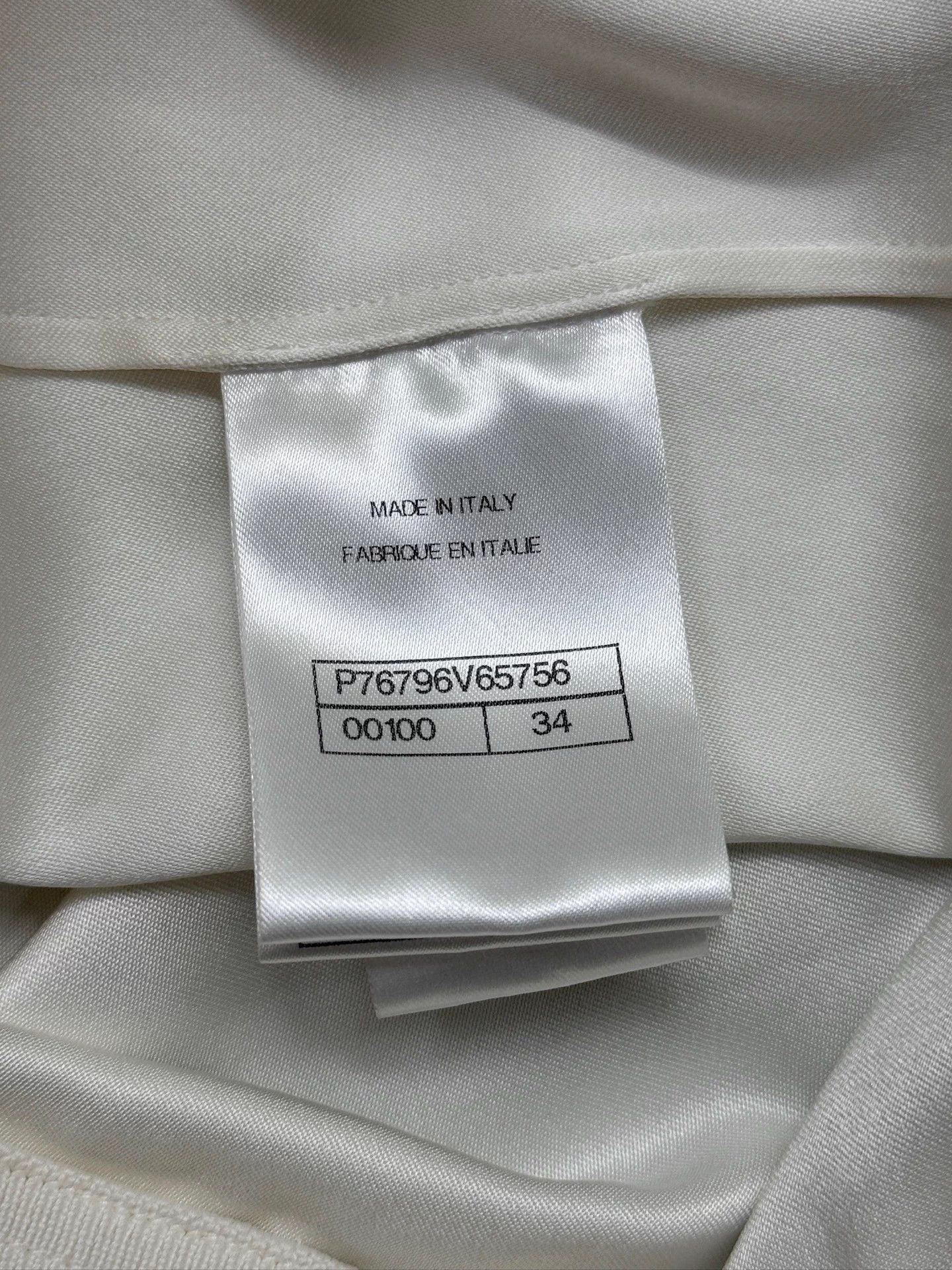 Chanel Chanel 24S White Silk Satin Bow FR34 Off-shoulder Size XS / US 0-2 / IT 36-38 - 5 Thumbnail