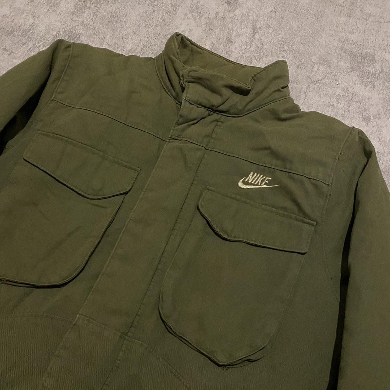 Nike 2000s Nike Green Military Jacket Army Multipocket Size US S / EU 44-46 / 1 - 3 Thumbnail