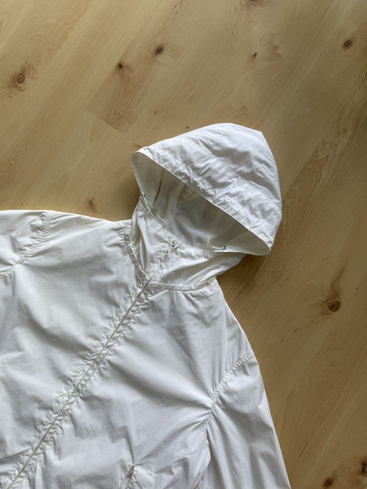 Jil Sander Jil Sander Archive white hooded jacket runway Size S / US 4 / IT 40 - 4 Thumbnail
