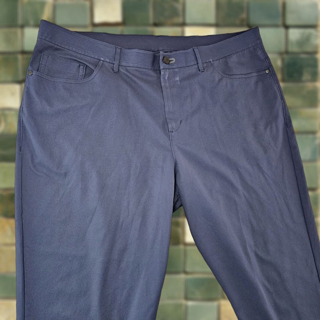 Vintage Public Rec Pants Mens 42x25 Navy Performance Stretch Golf Casual Polyester Size US 42 / EU 58 - 1 Thumbnail