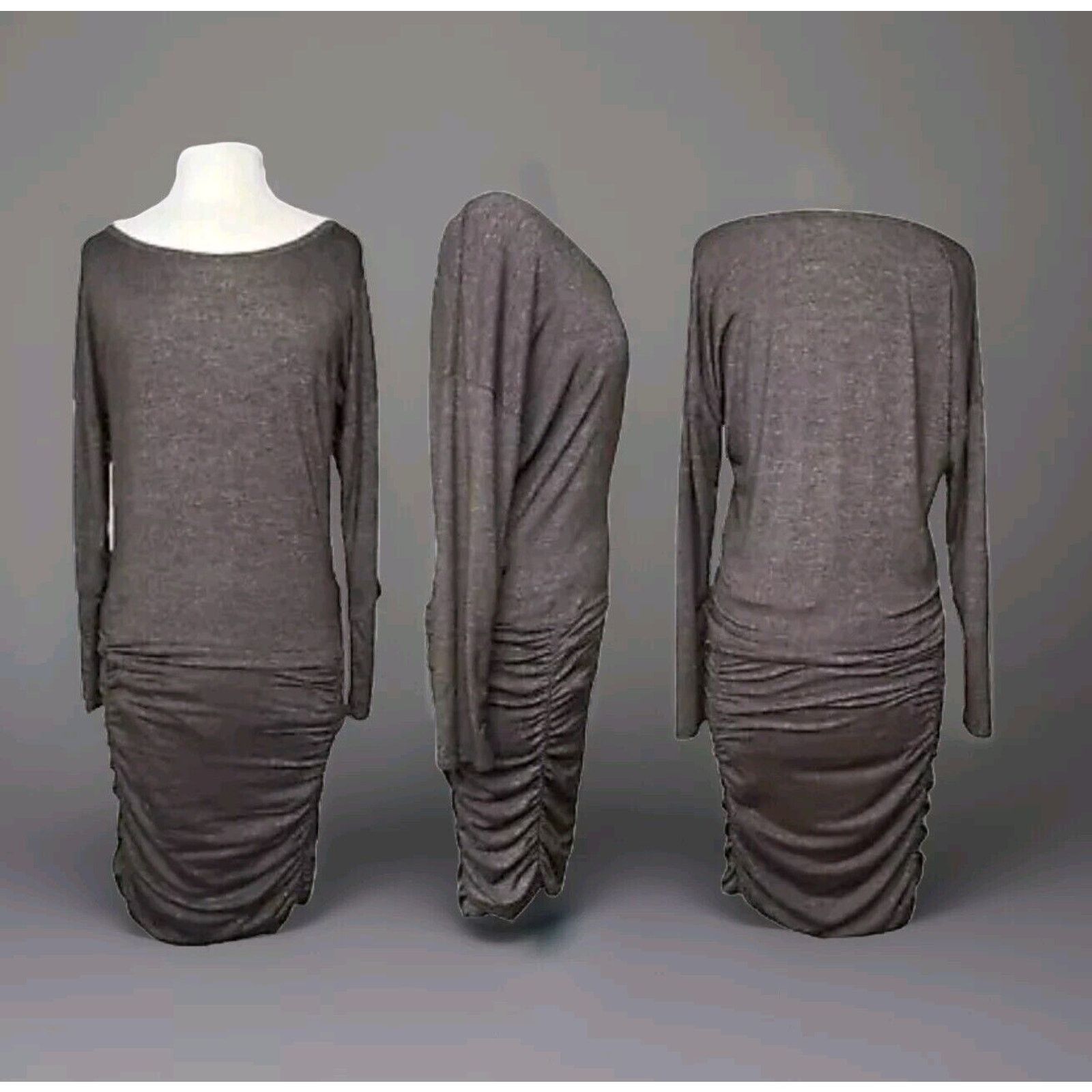 Athleta Athleta Carefree Ruched L/S Bodycon Athleisure Dress XS 2-4 Size XS / US 0-2 / IT 36-38 - 3 Thumbnail