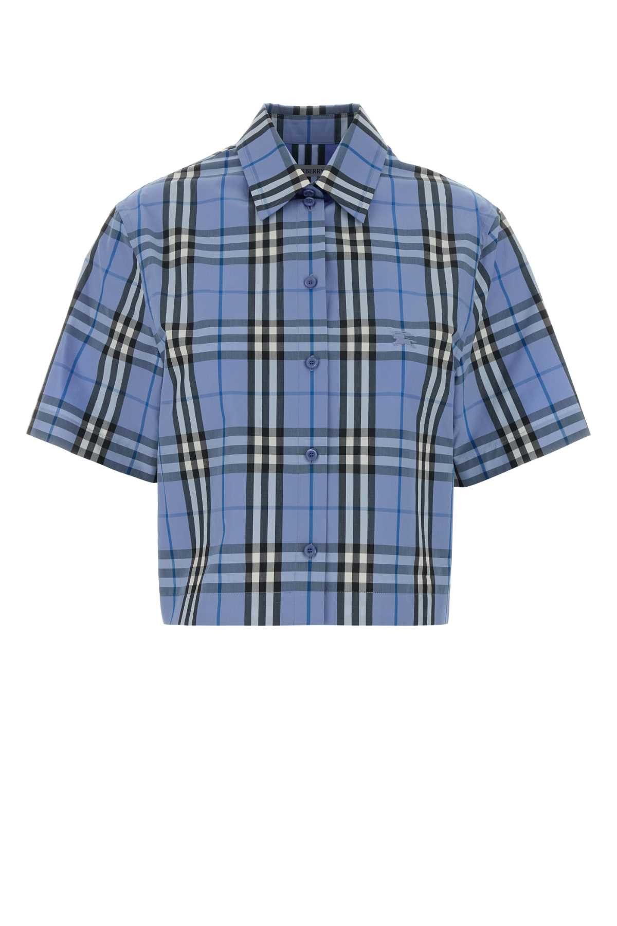 Burberry Embroidered Cotton Shirt Size XS / US 0-2 / IT 36-38 - 1 Thumbnail