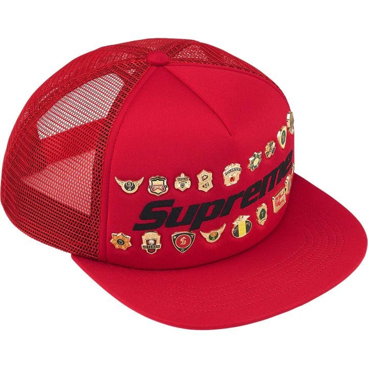 Supreme Supreme® “Moto Pins Mesh Back 5-Panel” Hat, Red (S/S 2026) Size ONE SIZE - 2 Thumbnail