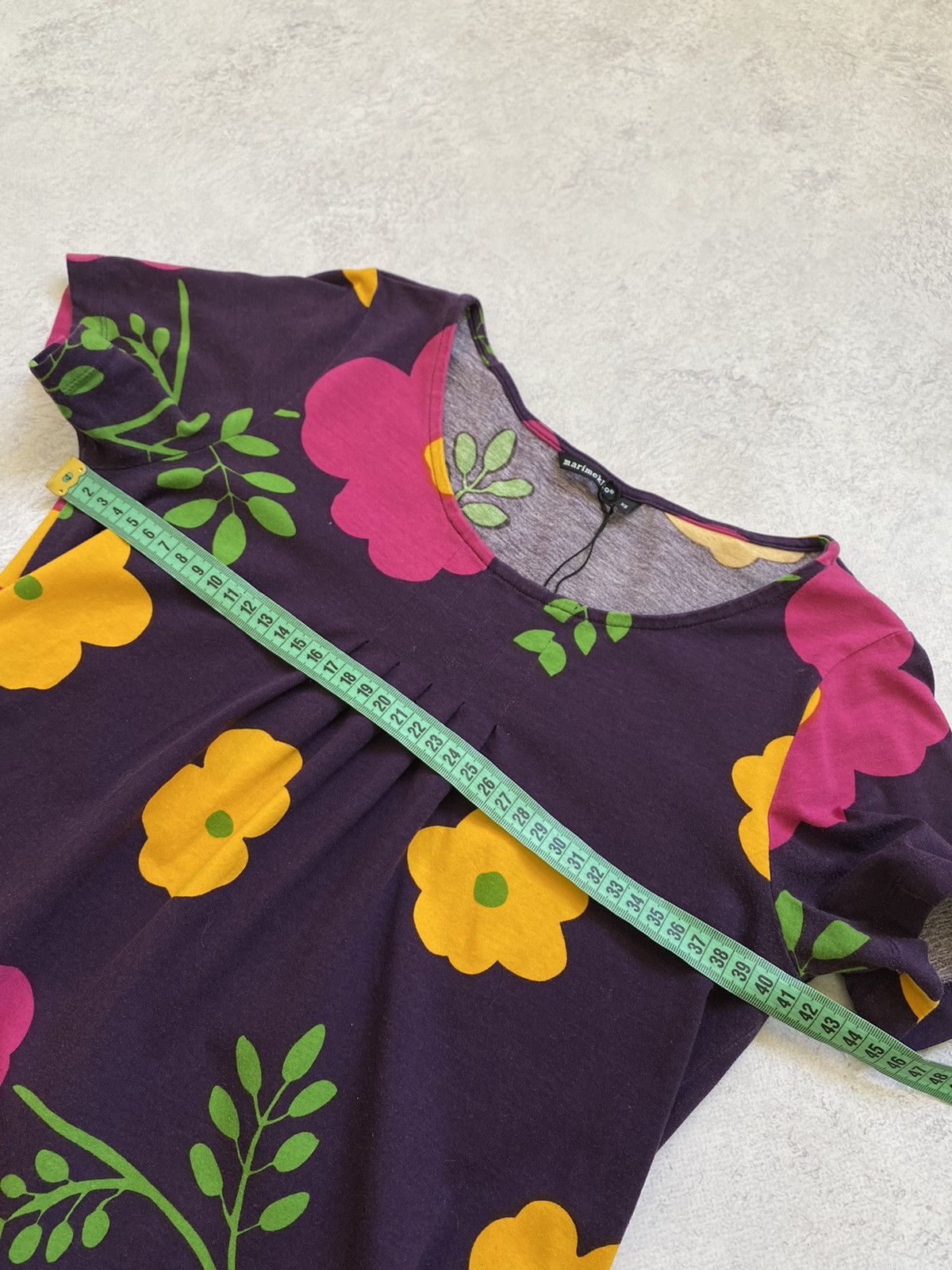 Marimekko Marimekko Multicolor Floral Short Sleeve Mini Dress Size XS Size XS / US 0-2 / IT 36-38 - 13 Thumbnail