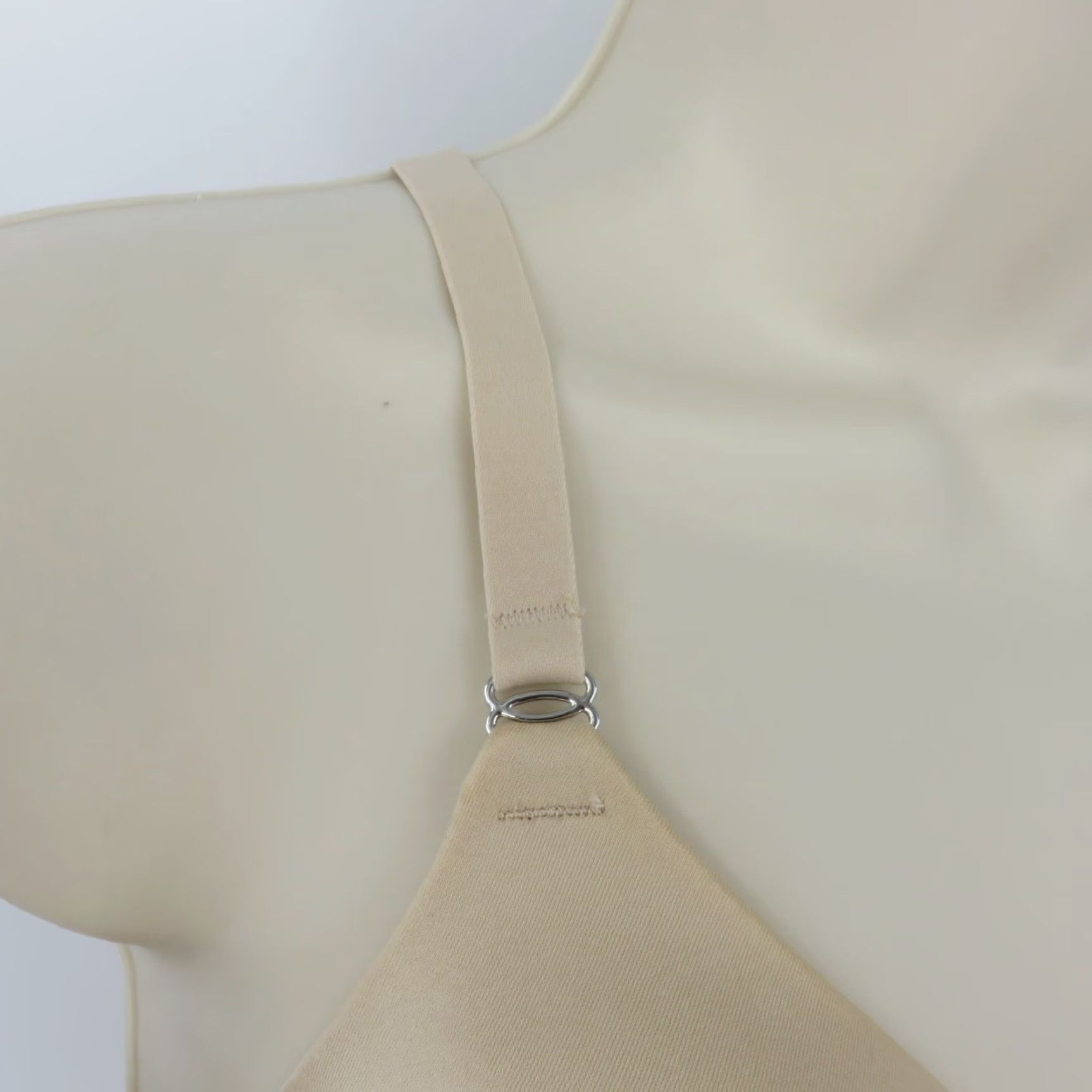 Vintage Maidenform Bra 36B 07112 One Fab Fit Front Closure T Back Lace Beige Womens Size ONE SIZE - 2 Thumbnail