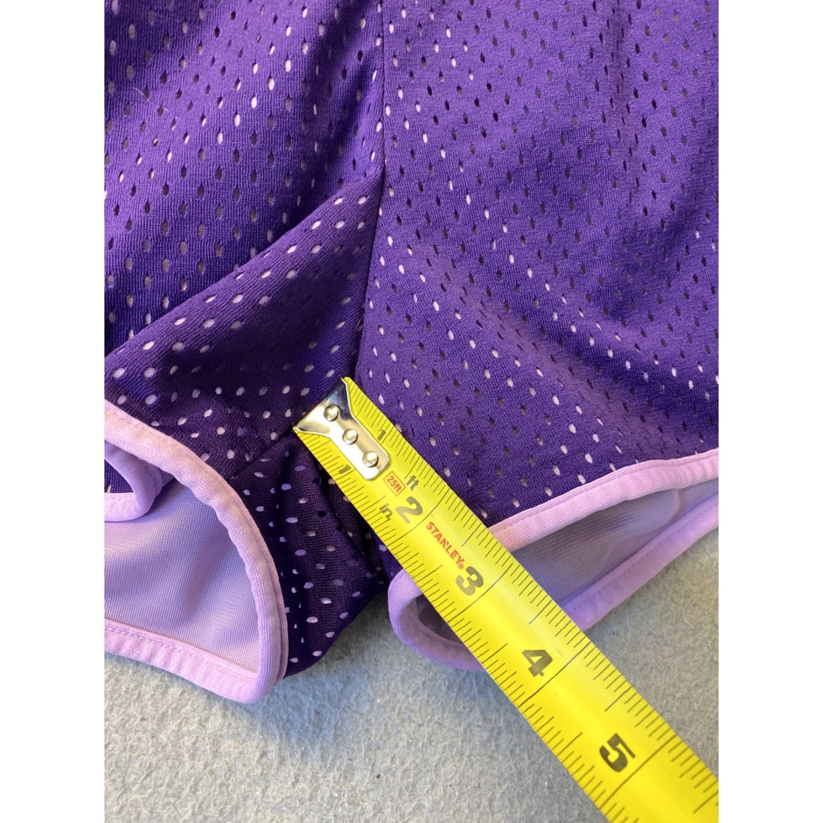 Champion Champion Duo Dry Womens Shorts Sz XL Purple Mid Rise 49-57 Size 40" / US 18 - 6 Thumbnail