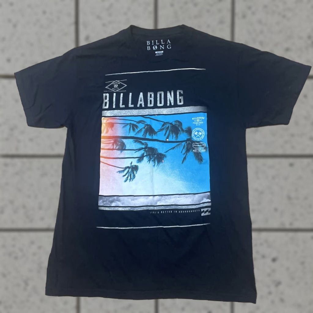 Billabong BILLABONG Graphic Tee Surf T Shirt Mens M Blue Y2k Modern Print Crew Neck Short Sleeve Graphic Logo 90s Beach Skate Size US M / EU 48-50 / 2 - 1 Thumbnail