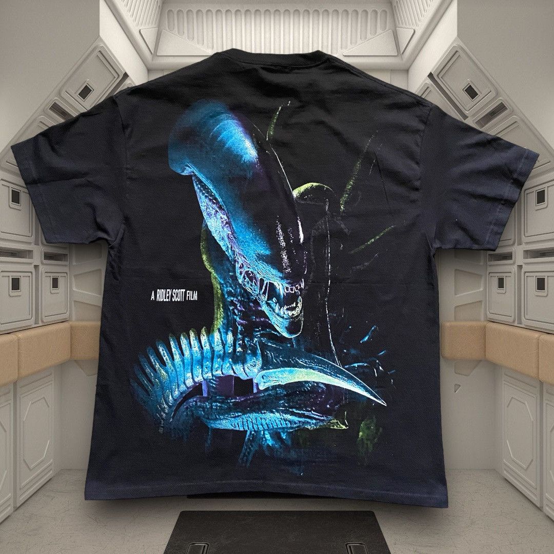 Image of Alien Movie Tshirt By Backstockco in Black, Men's (Size XL)