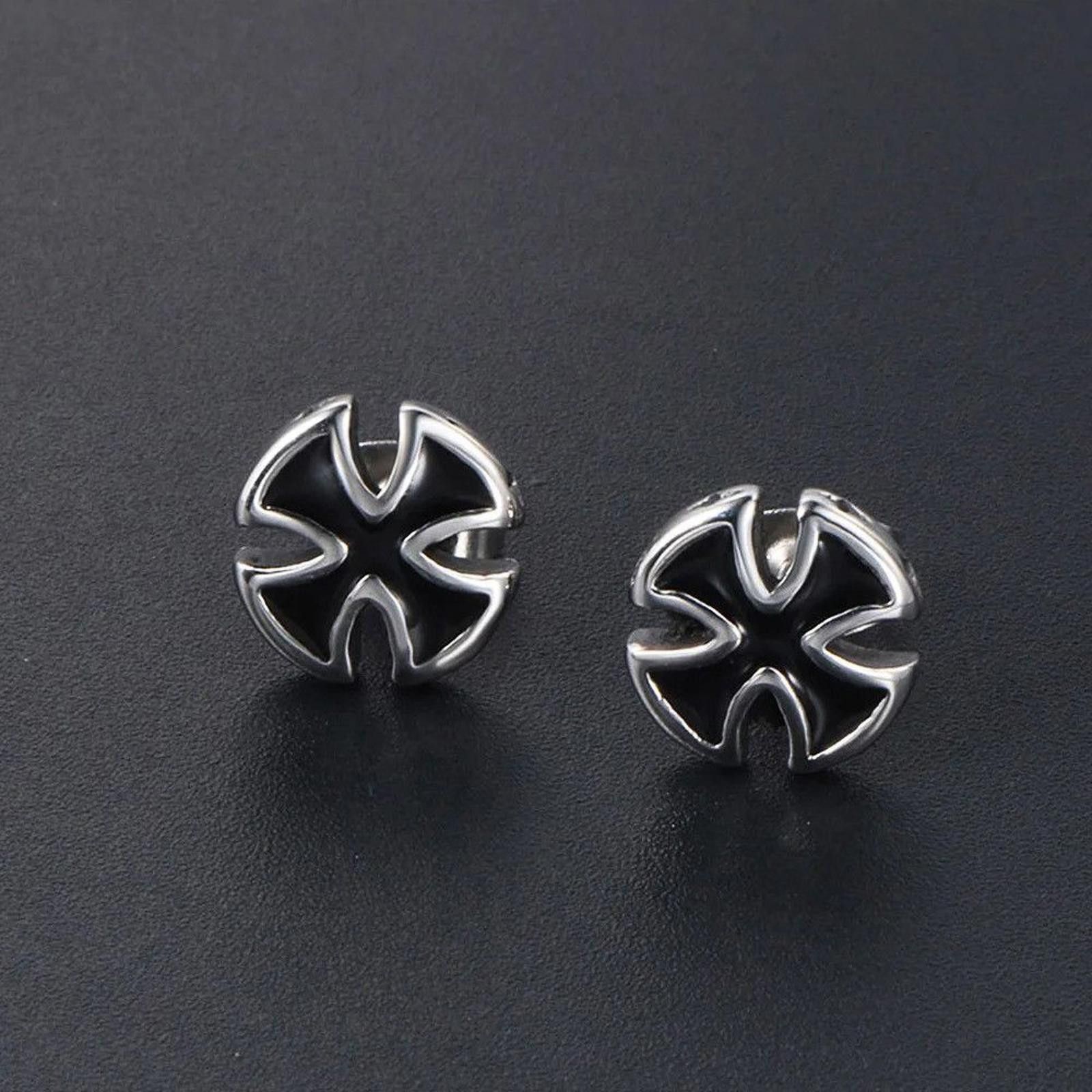 Jewelry Iron Cross Earrings Size ONE SIZE - 2 Thumbnail