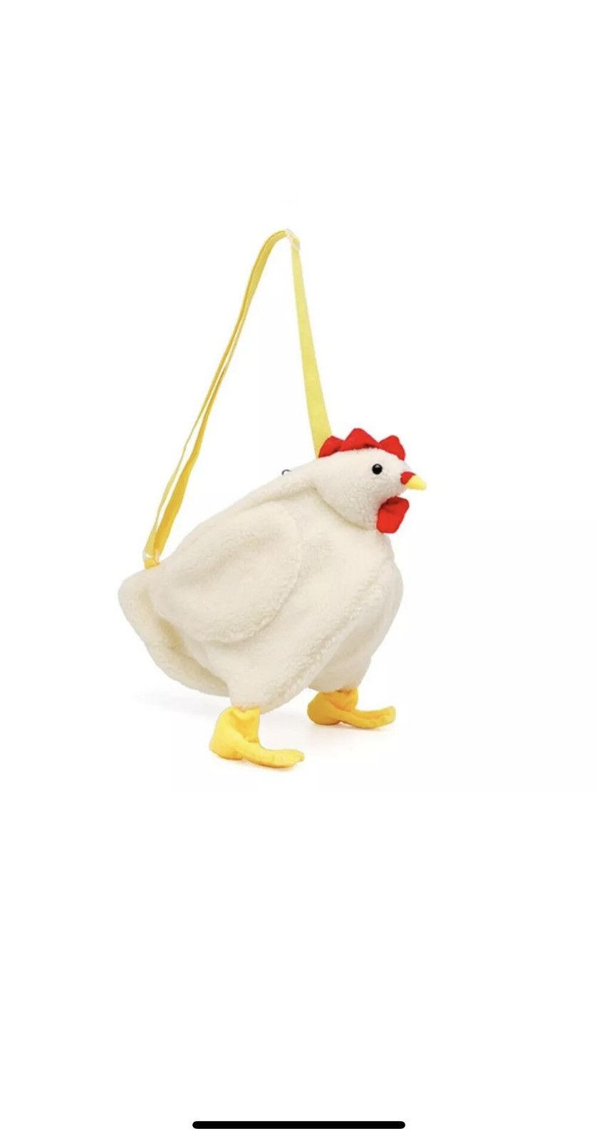Other Women’s Faux Fur Cartoon Chicken Plush Tote & Crossbody Bag Size ONE SIZE - 11 Thumbnail