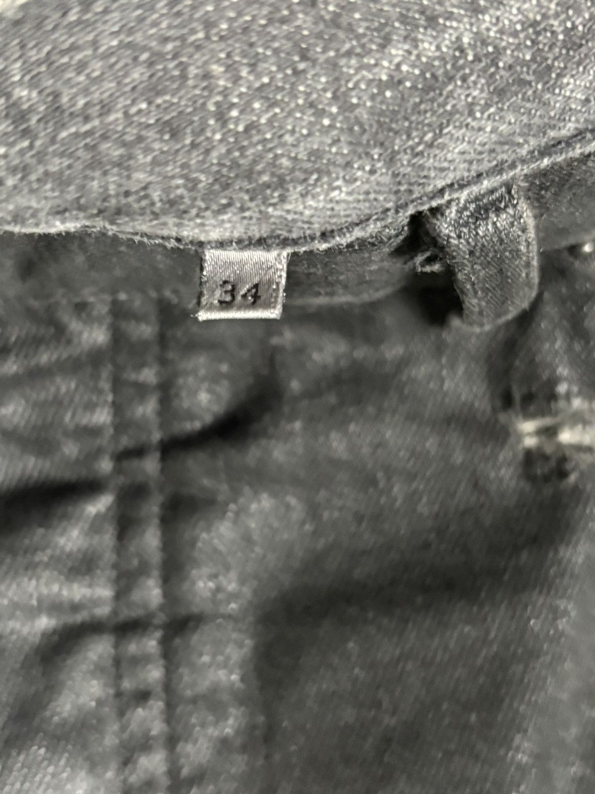 Dior Dior Homme SS04 destroyed waxed strip denim Size US 34 / EU 50 - 14 Thumbnail