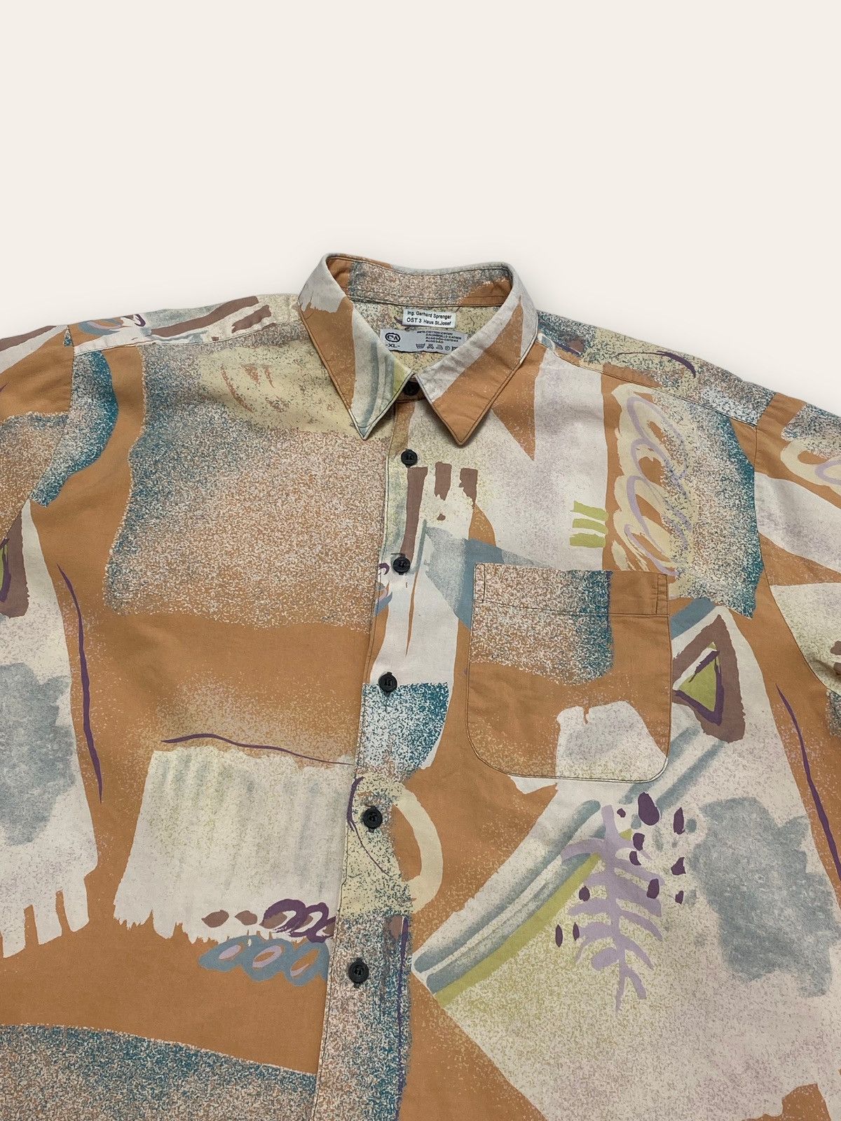Hysteric Glamour 90s Vintage C&A Insane Beautiful Print Button Up Size US XXL / EU 58 / 5 - 2 Thumbnail