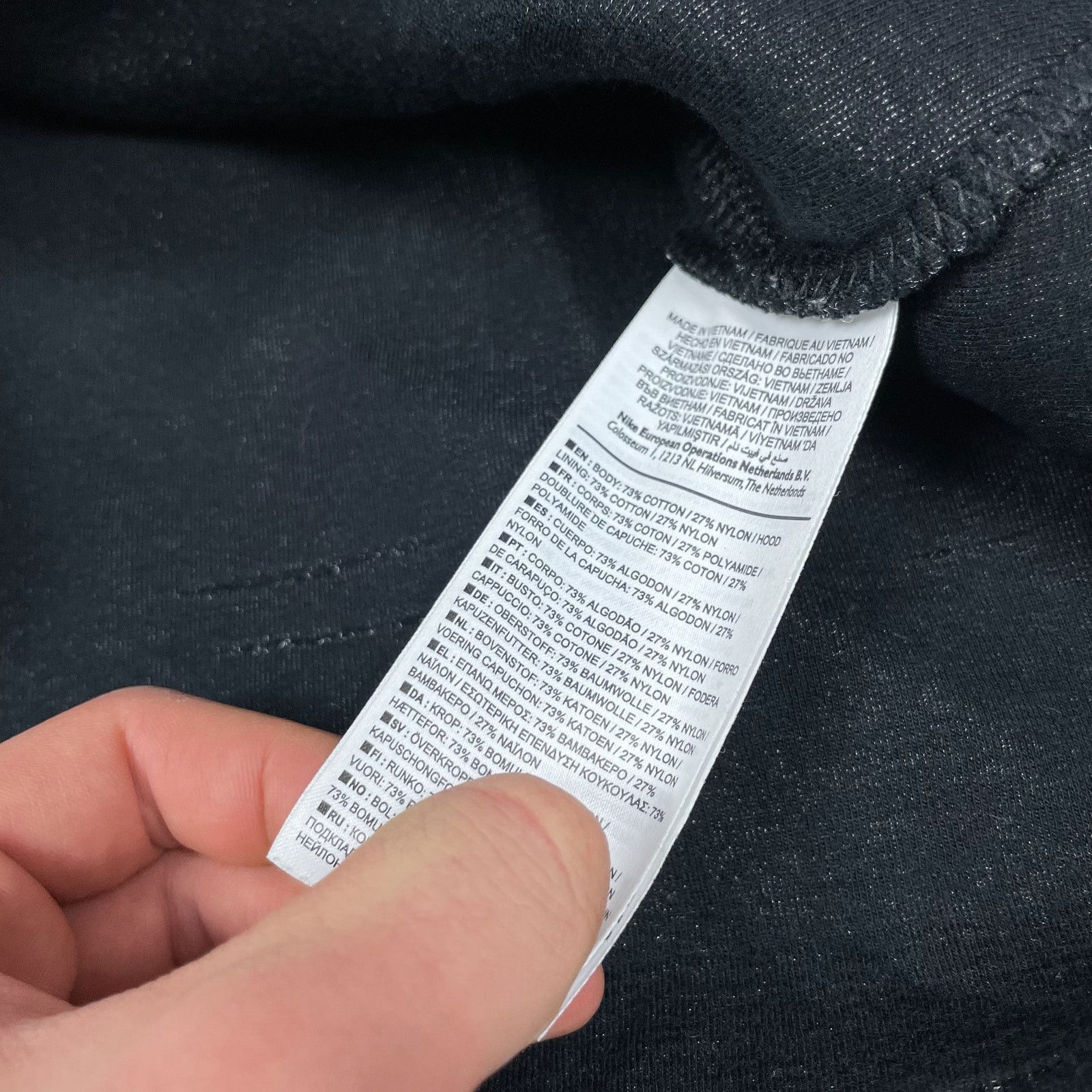 Nike Nike Tech Men Gray Cotton Long Sleeve Full Zip Hoodie Medium Size US M / EU 48-50 / 2 - 14 Thumbnail